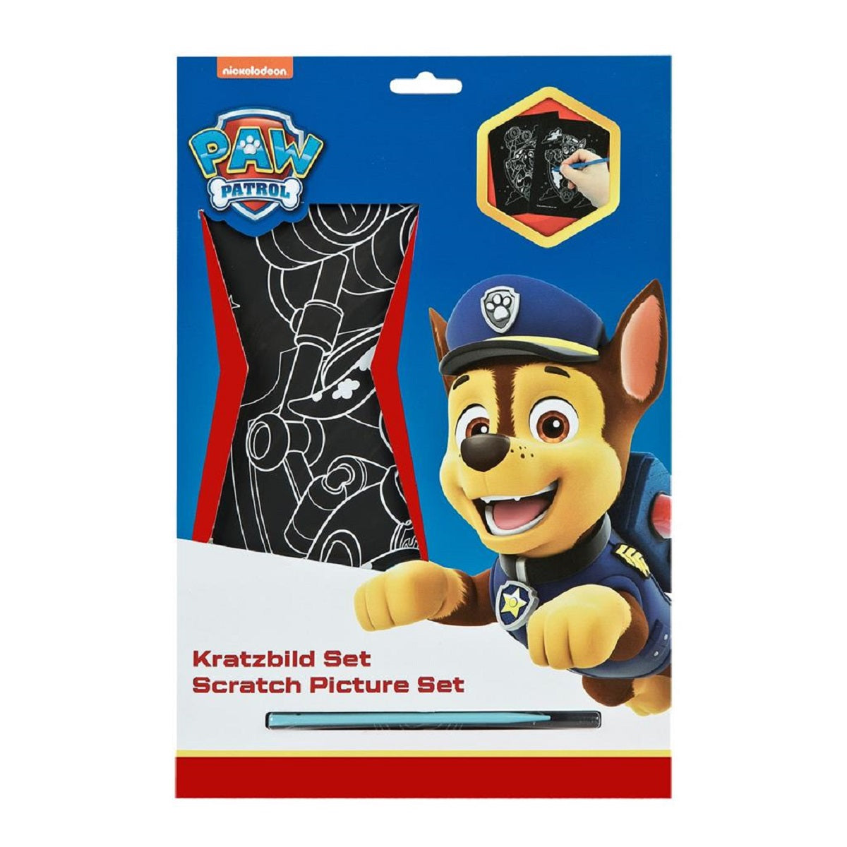 Paw Patrol Kratzerset Kinder Kreativset Kratzbilder Bastelset mehrfarbig