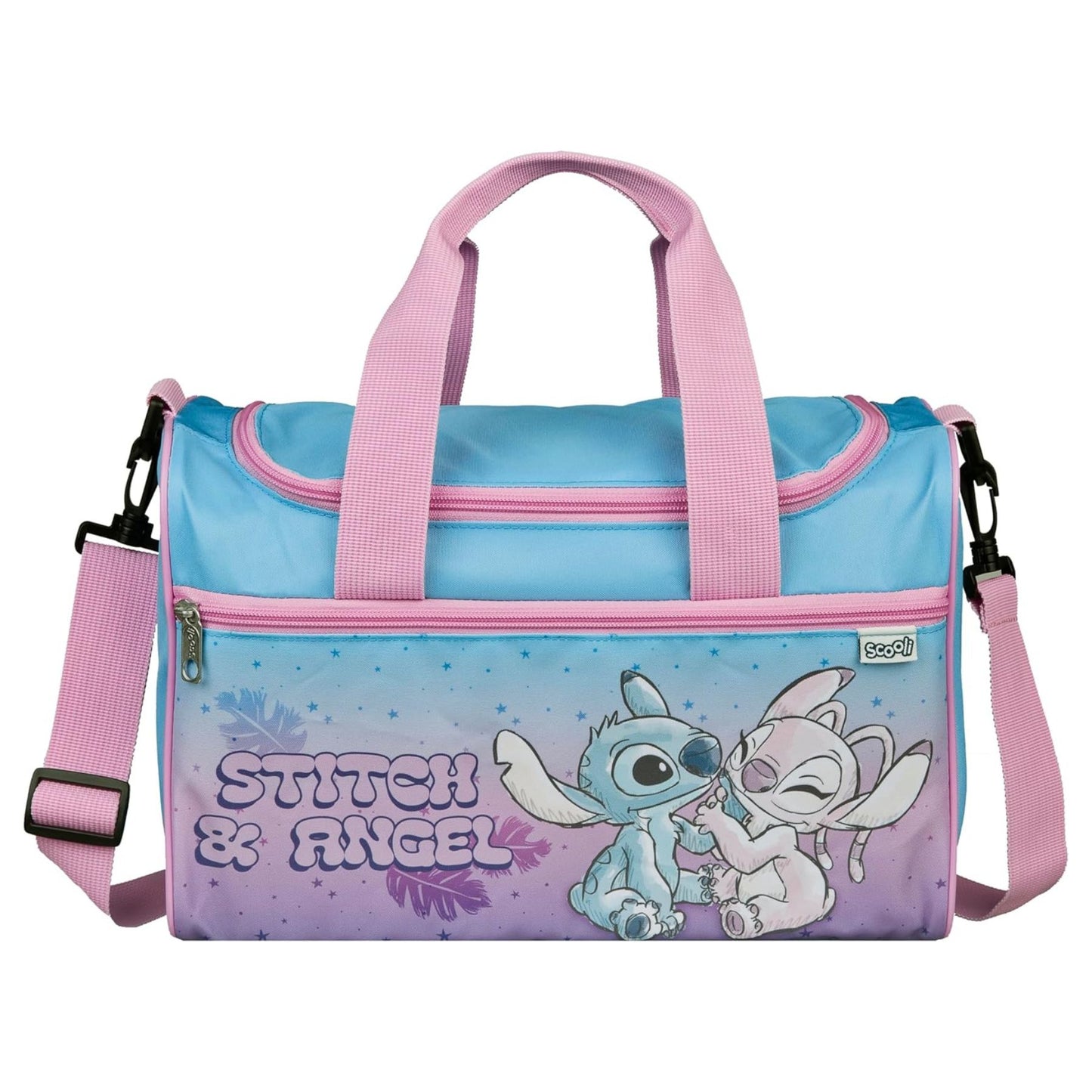Disney Lilo & Stitch Sporttasche Kinder 35 × 16 × 23 cm Reisetasche mit Schultergurt für Sport Schule und Freizeit