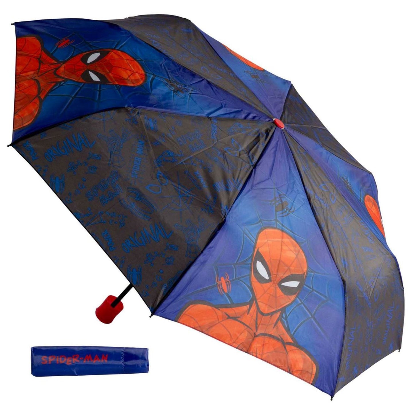 Spiderman Ø 94 cm Kinder Regenschirm Stockschirm Schirm Freizeit Schule