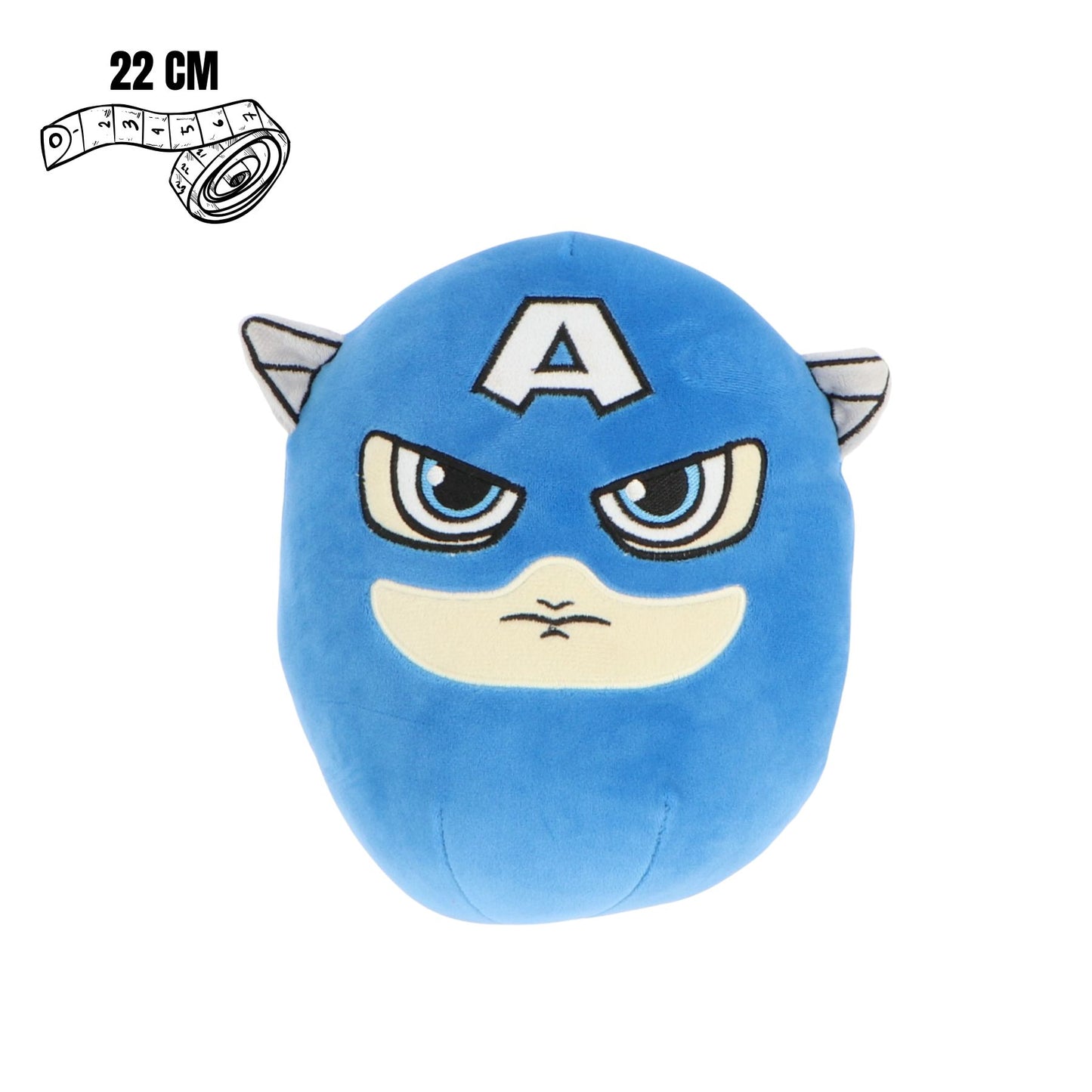 Avengers Squishy Figur Kapitän Amerika 22 cm Blau Antistress Spielzeug