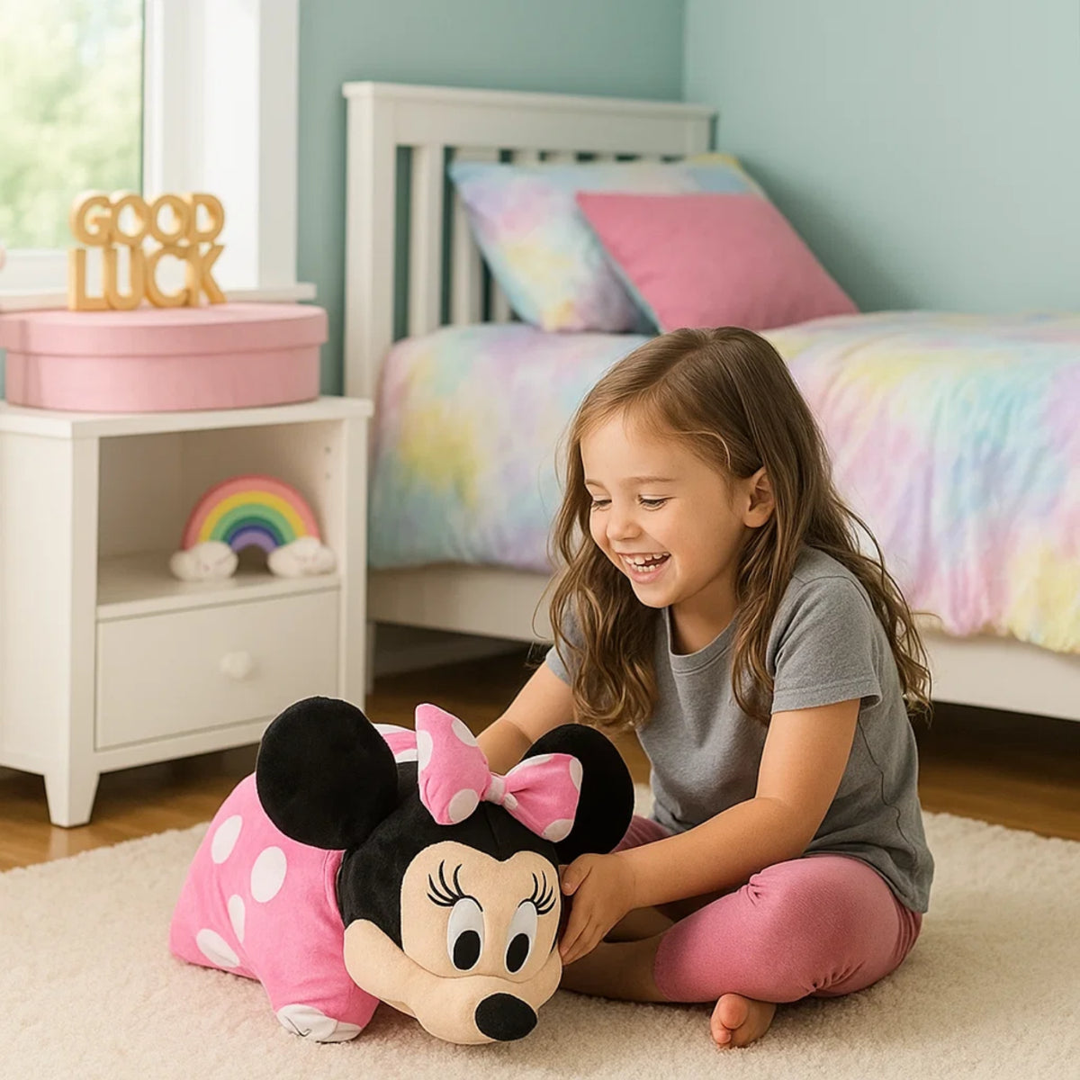 Disney Minnie Mouse Kissen Playfriend 35 x 30 cm Dekokissen für Kinderzimmer