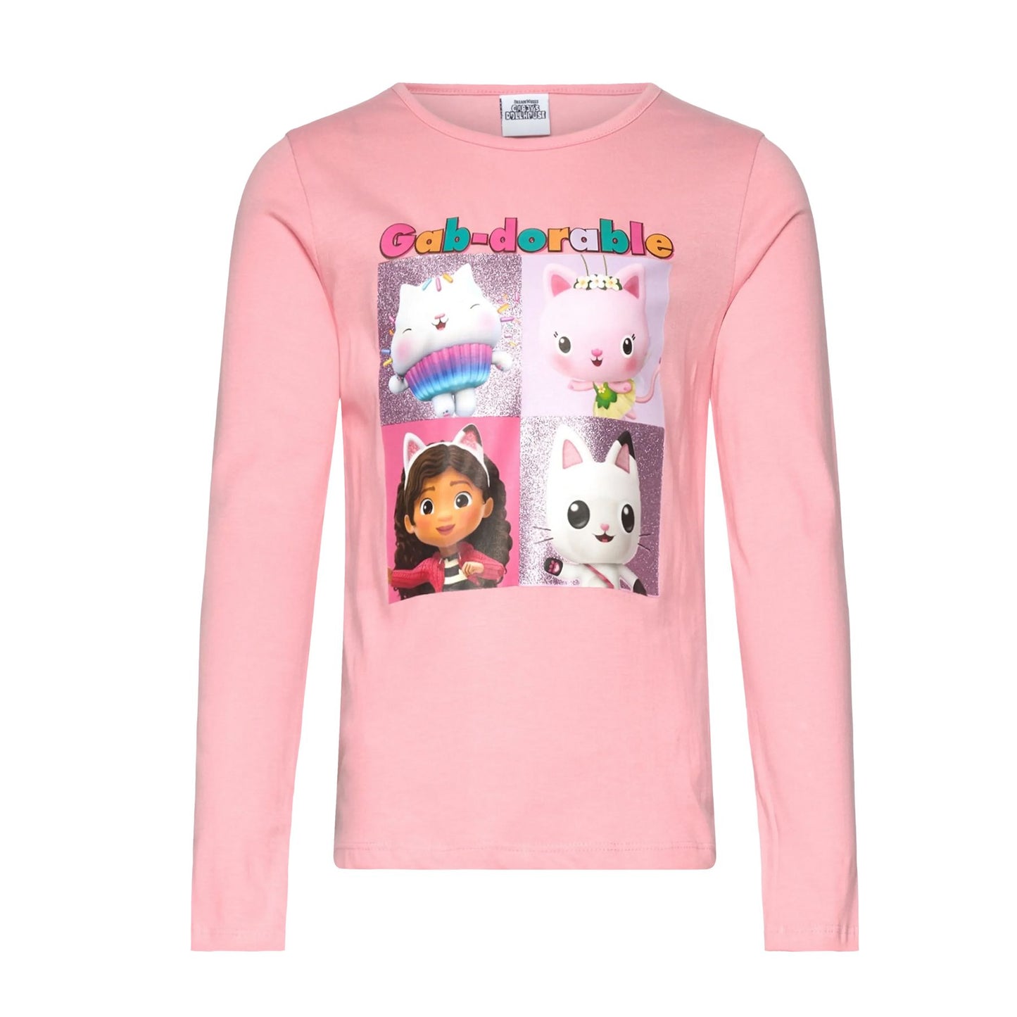 Gabby’s Dollhouse Langarmshirt Kinder Shirt Baumwolle Langarm Oberteil für Alltag Schule und Freizeit