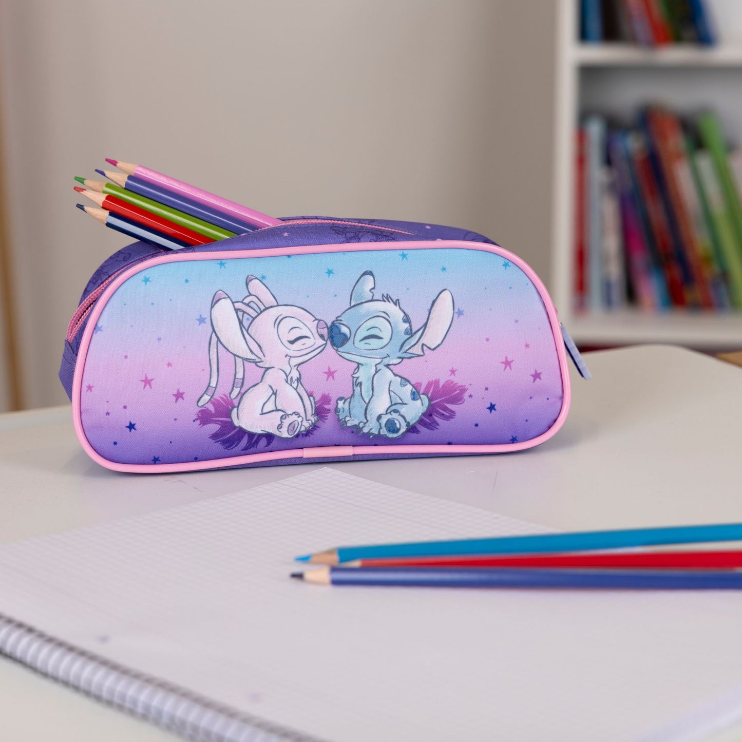 Disney Lilo & Stitch Mäppchen Kinder Schulmäppchen Etui Stifte Tasche