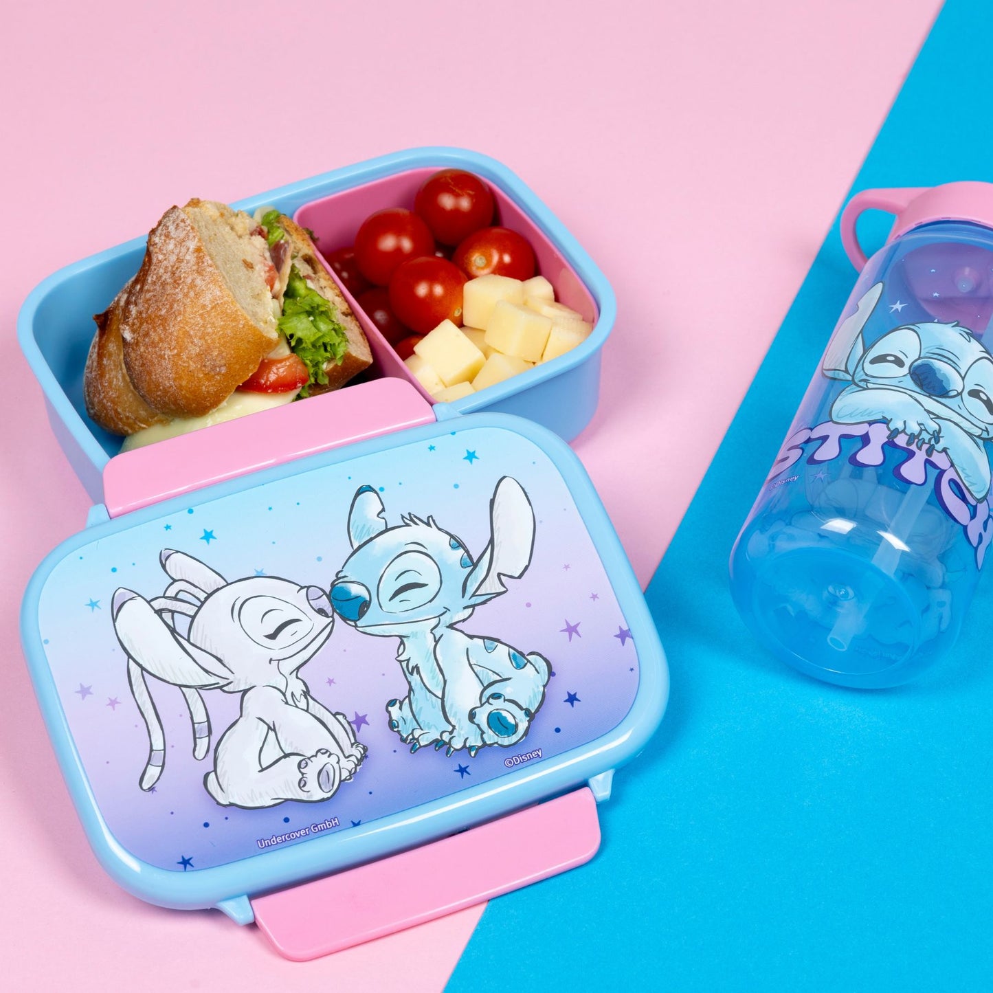 Disney Stitch Brotdose blau Kinder Lunchbox Pausenbox für Alltag Freizeit und unterwegs
