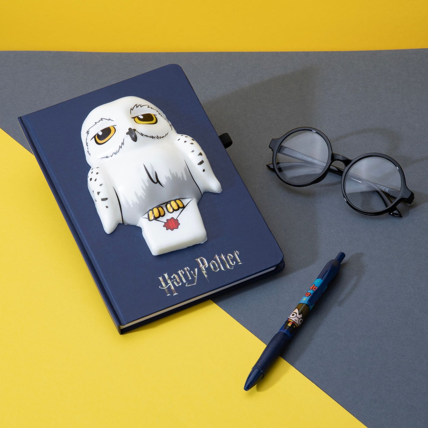 Harry Potter Squishy Notizbuch blau Journal Schreibheft für Notizen Schule Büro und Alltag