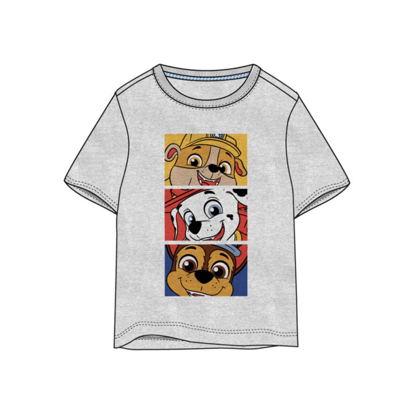 Paw Patrol Kinder T Shirt grau aus Baumwolle Kinderoberteil Freizeitshirt