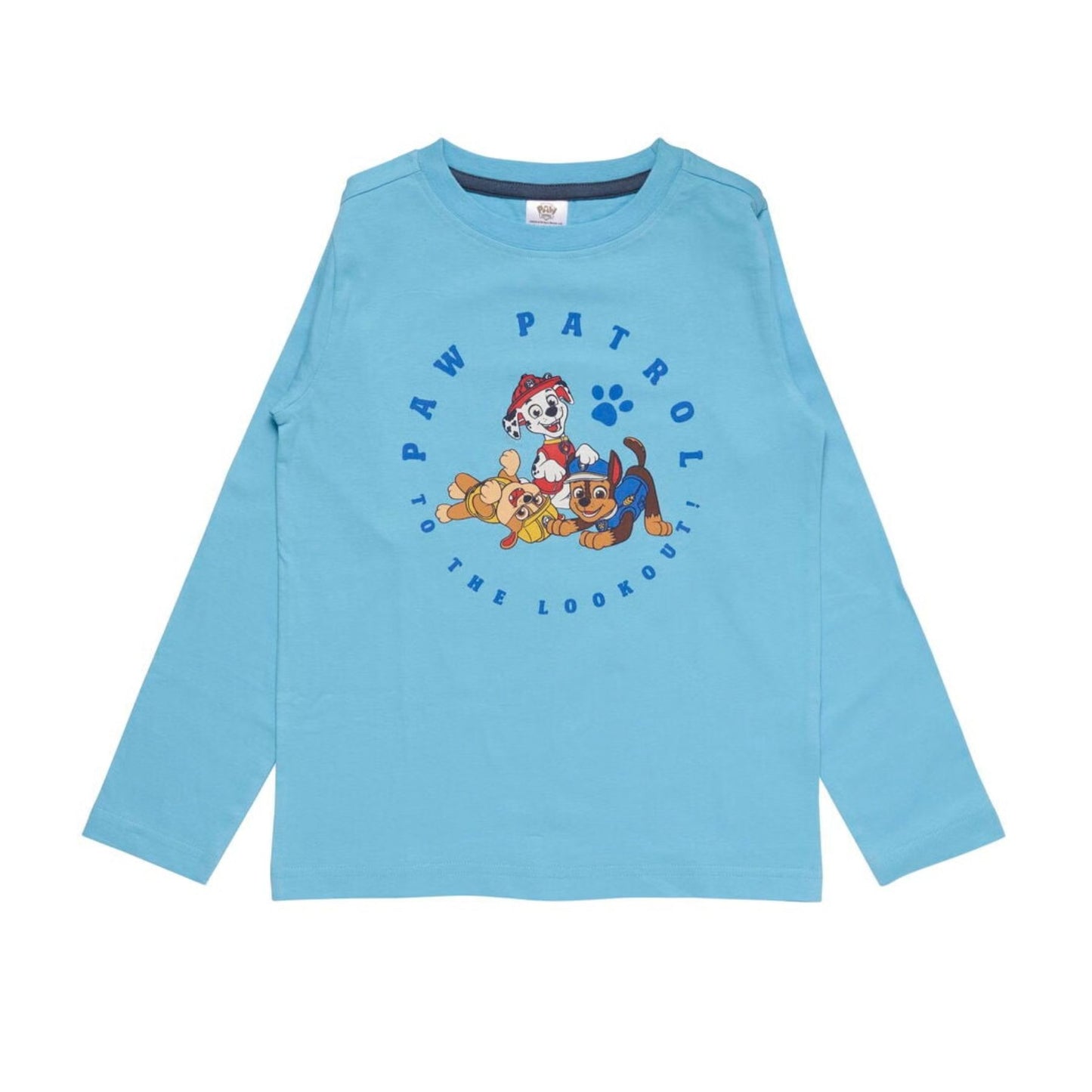 Paw Patrol Kinder Shirt langarm blau Baumwollshirt für Alltag und Freizeit