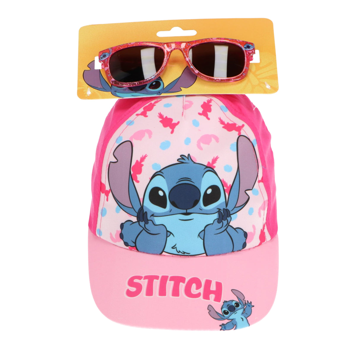 Lilo & Stitch Kinder Basecap Kappe Sonnenbrille Freizeit Rosa