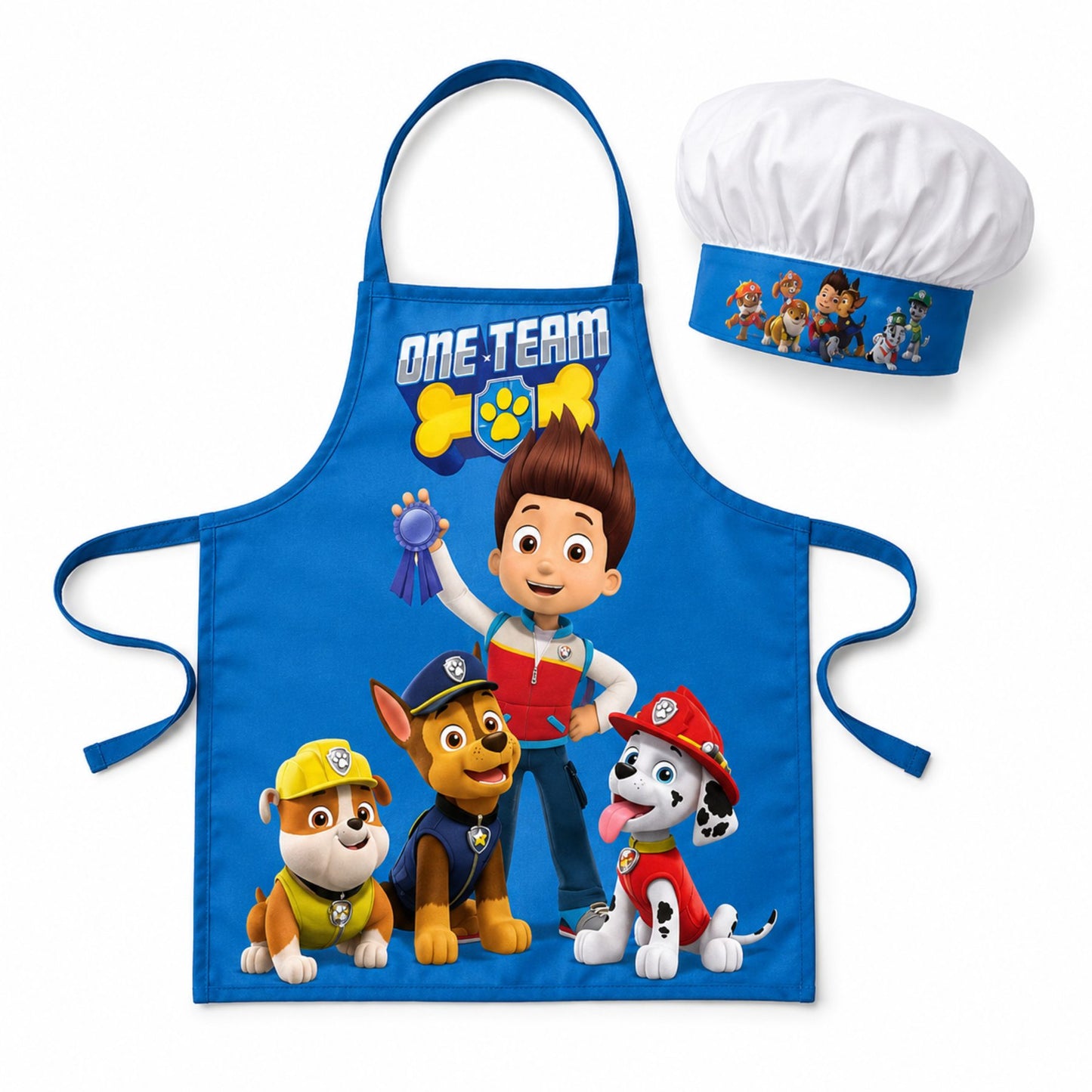 Paw Patrol Kinder Schürze mit Kochmütze für Spielküche