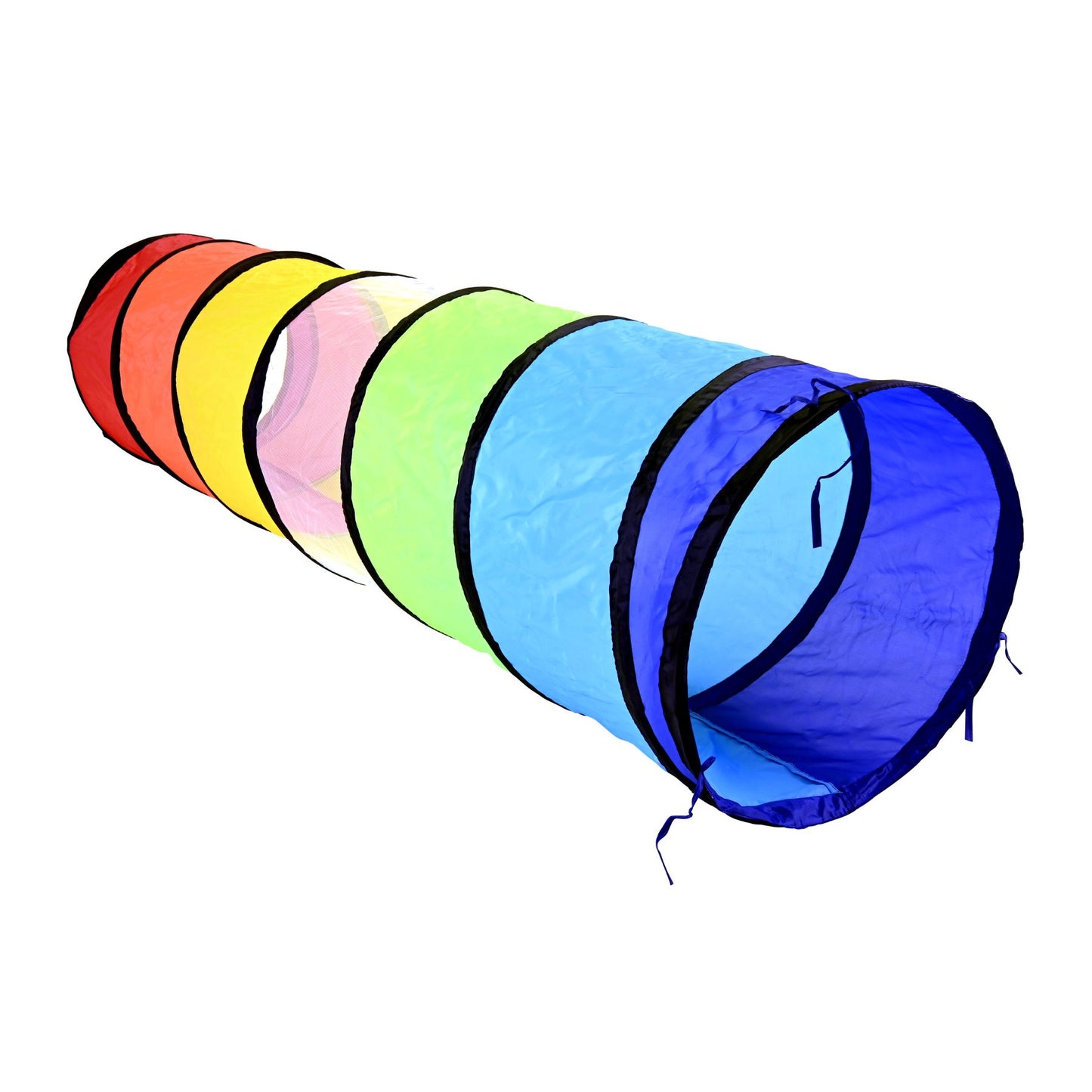 Regenbogen Kindertunnel Spieltunnel Krabbeltunnel Mehrfarbig Spielzeug 180 cm