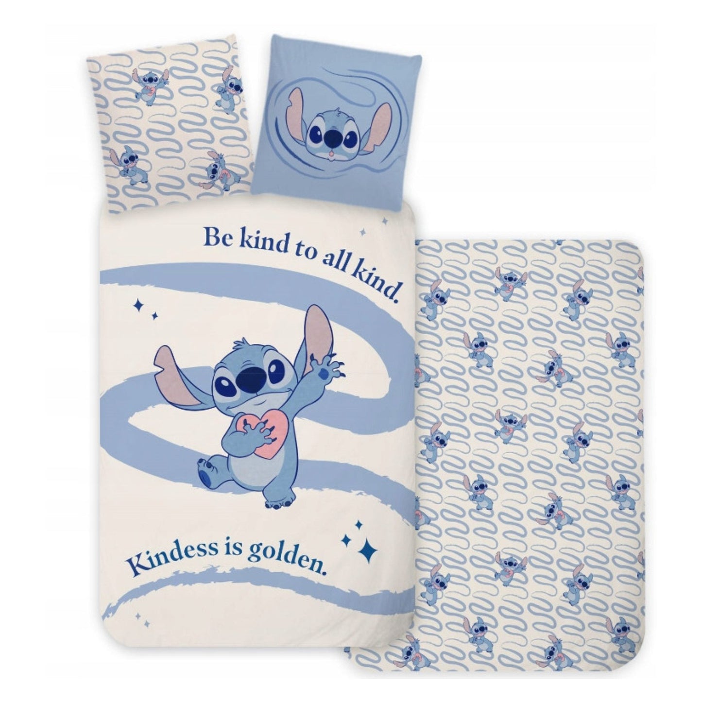 Disney Lilo & Stitch Bettwäsche Set Baumwolle Bettbezug Kissenbezug 100 x 135 cm 40 x 60 cm