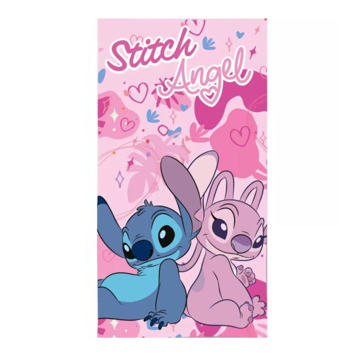 Disney Lilo und Stitch 70 × 140 cm Strandtuch Kinder Badetuch Mikrofaser Rosa