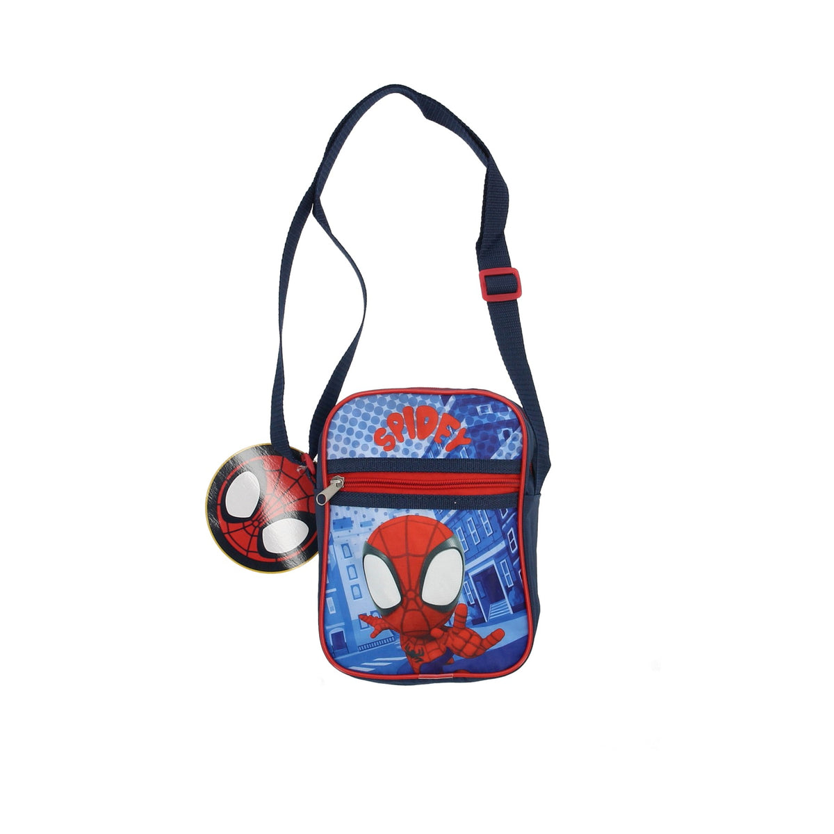 Marvel Spiderman Kinder Umhängetasche kompakt für Alltag Schule und Freizeit
