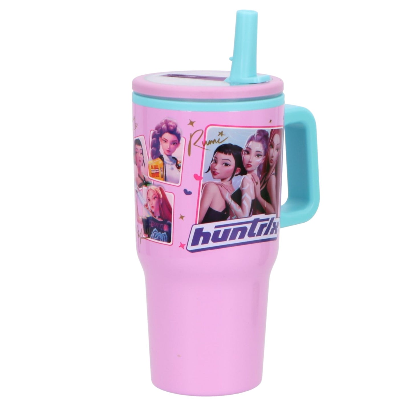 KPop Demon Hunters Kinder Trinkflasche 640 ml mit Motiv für Schule Freizeit und unterwegs