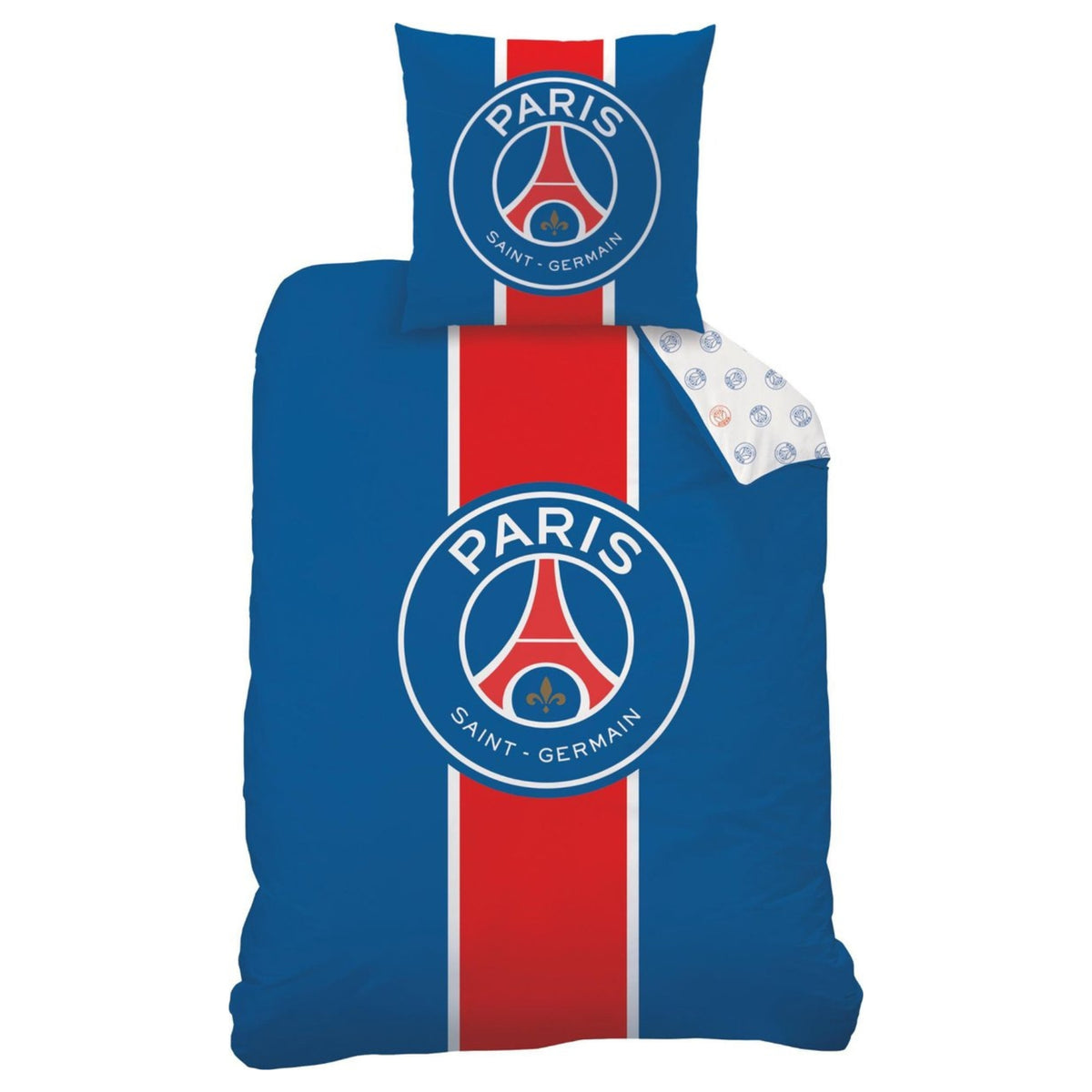 Paris Saint Germain Baumwolle Bettwäsche Set 140 × 200 cm mit Kissenbezug 60 × 63 cm