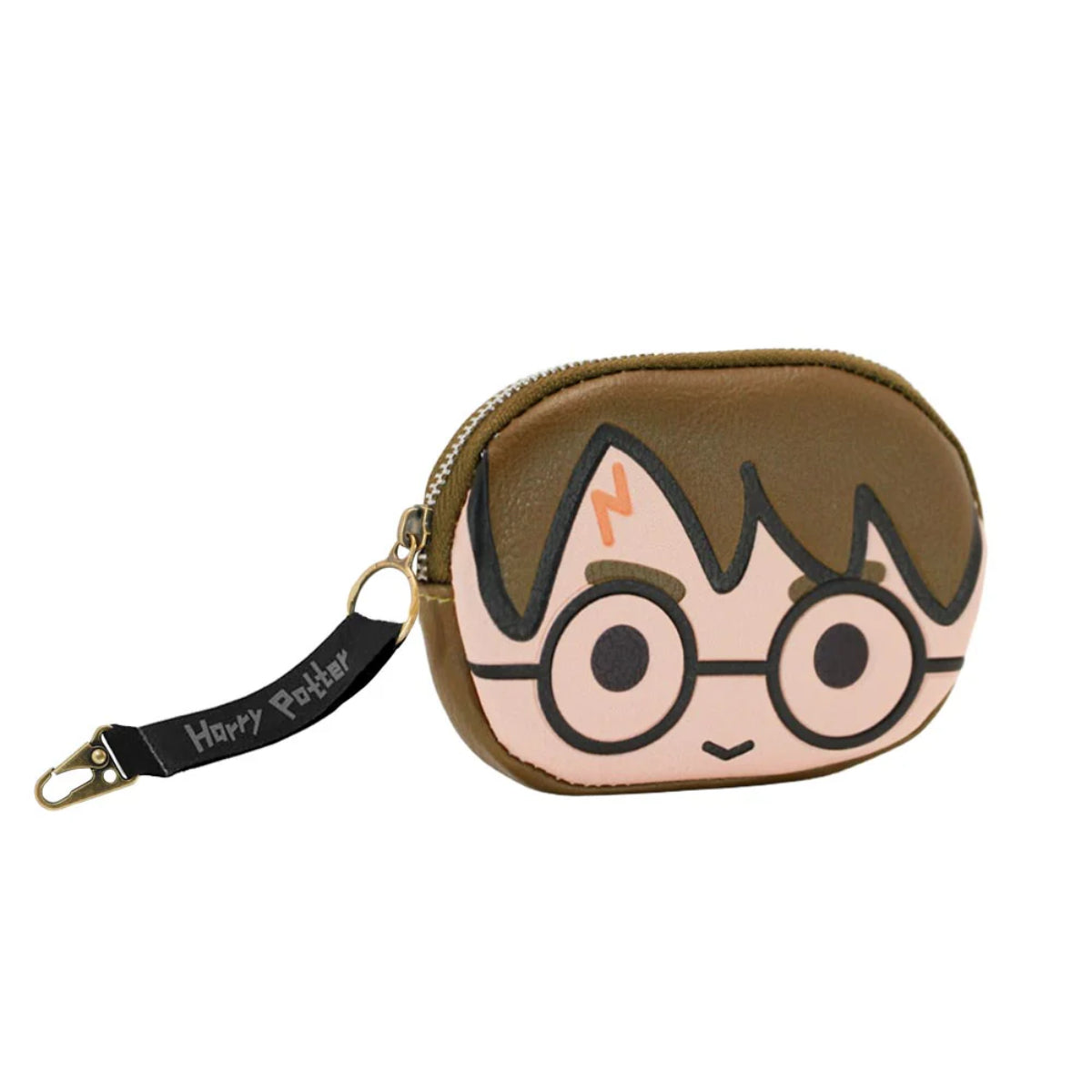 Harry Potter Chibi Coin Purse Braun kleine Geldbörse mit Reißverschluss