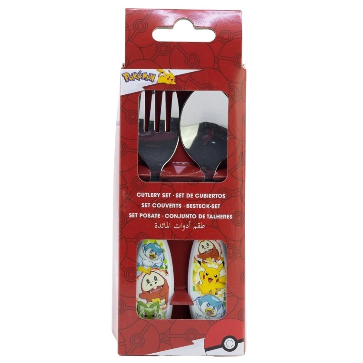 Pokemon Kinderbesteck Set 2-teilig – Löffel & Gabel mit Motivgriffen