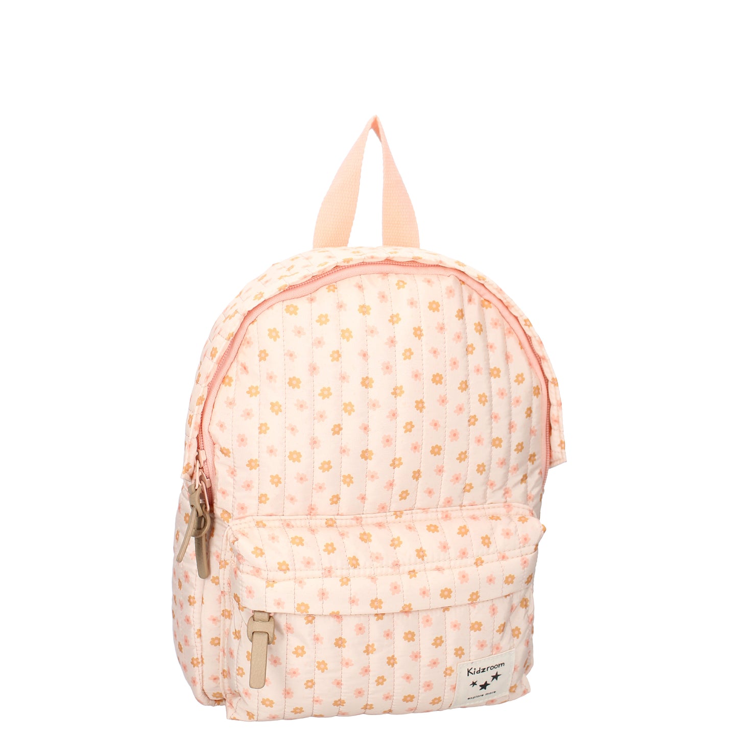 Kidzroom Kinderrucksack – Rosa Rucksack mit Blumenprint für Kinder