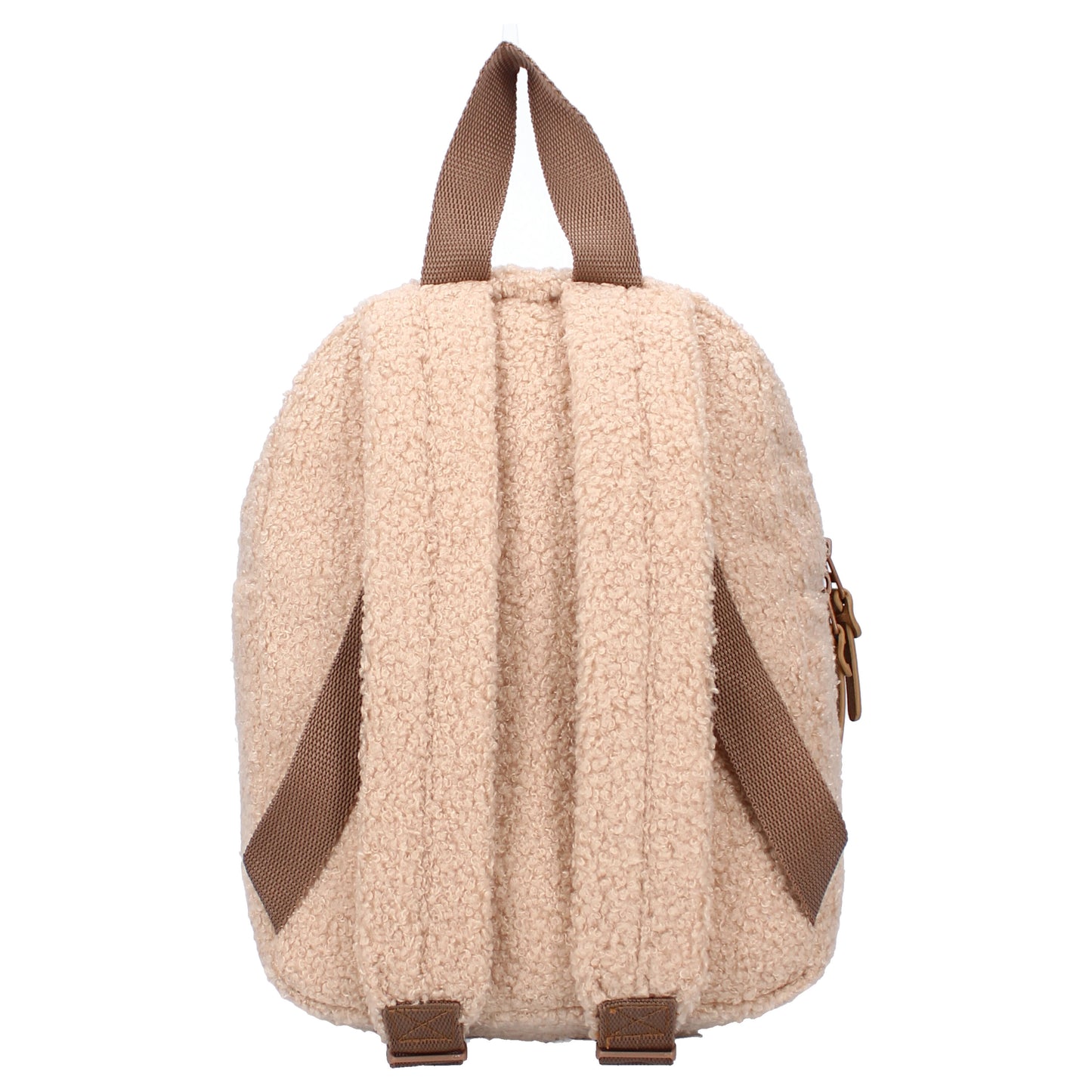 Kidzroom Kinder-Rucksack Schultasche – Teddy-Stoff mit Bärenohren