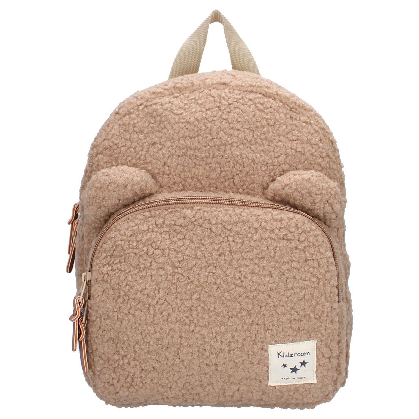Kidzroom Rucksack – Beige Kinderrucksack mit Teddy-Ohren