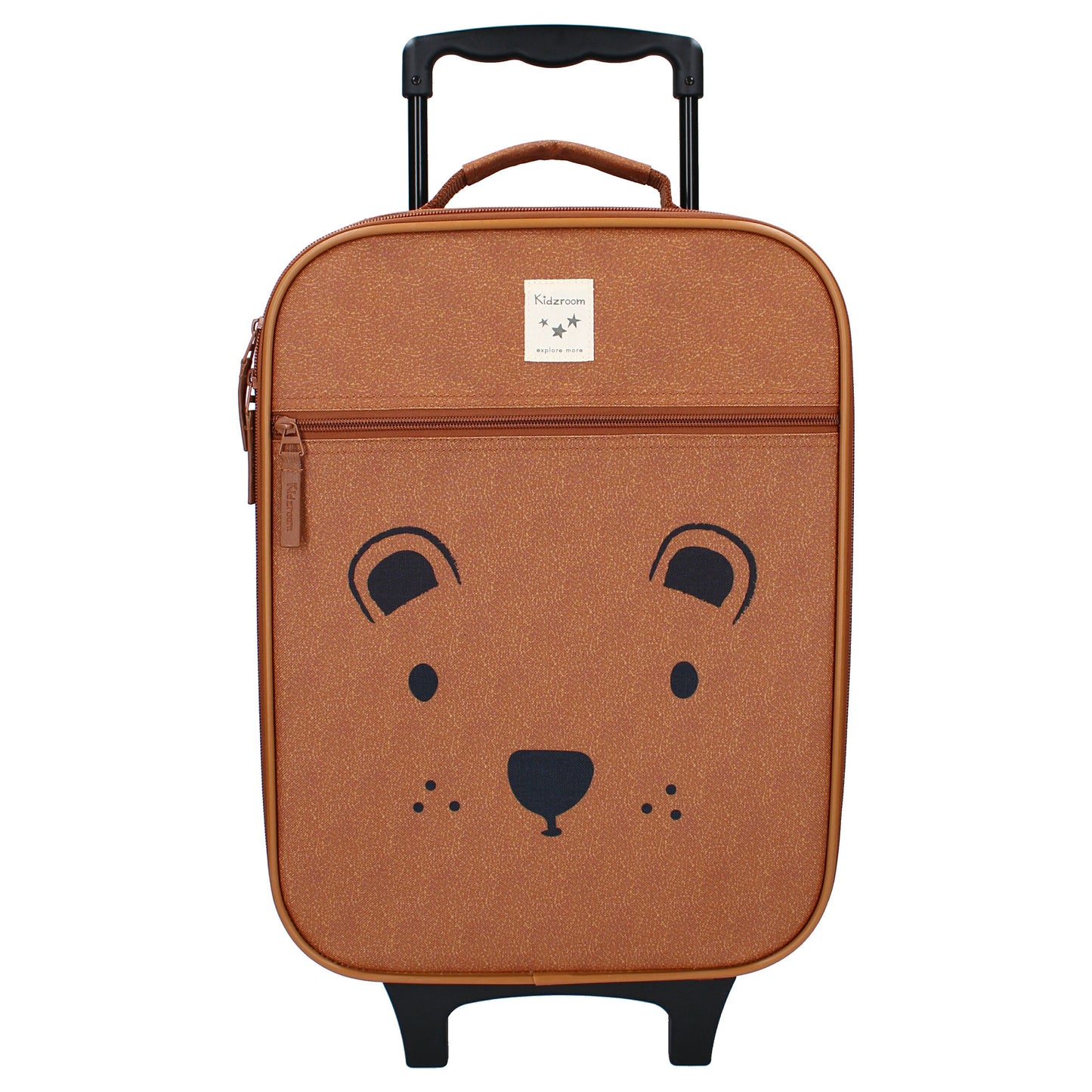 Kidzroom Trolley Koffer Kinder Beary Excited Bärchen Rollkoffer Braun