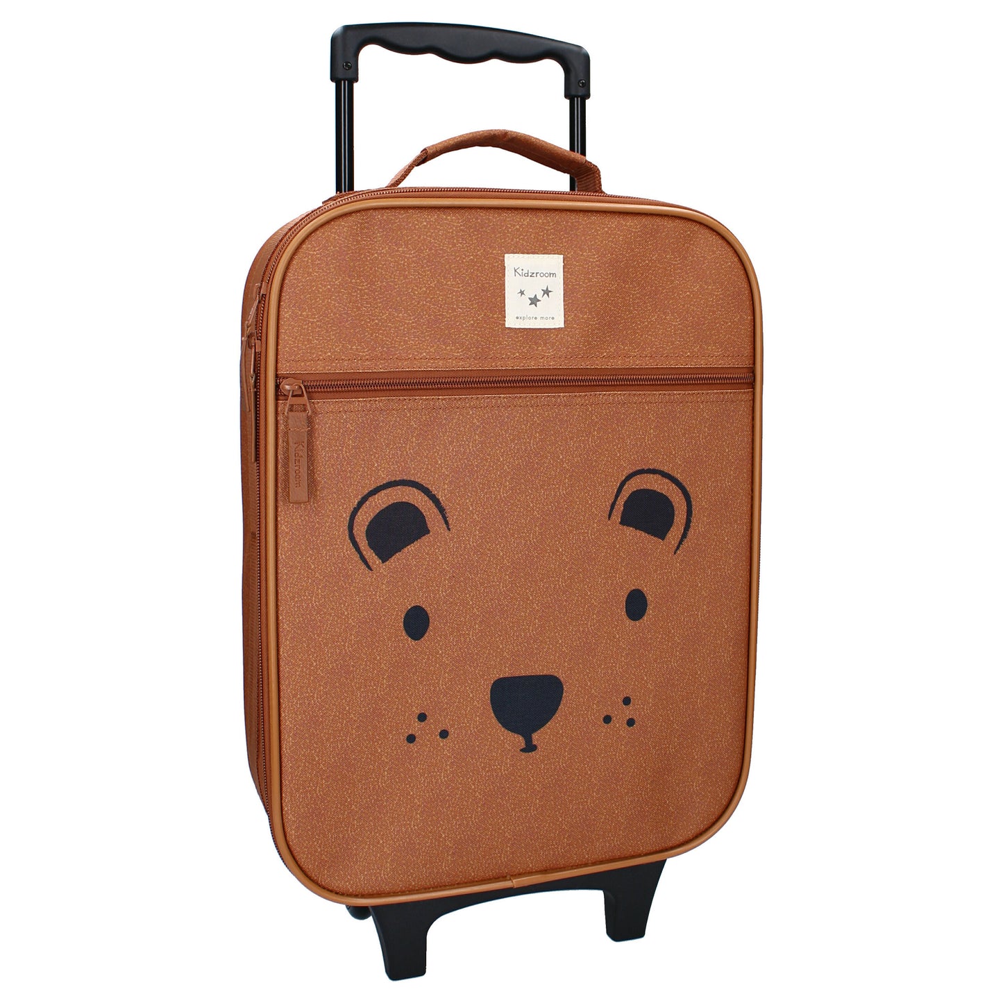 Kidzroom Trolley Koffer Kinder Beary Excited Bärchen Rollkoffer Braun
