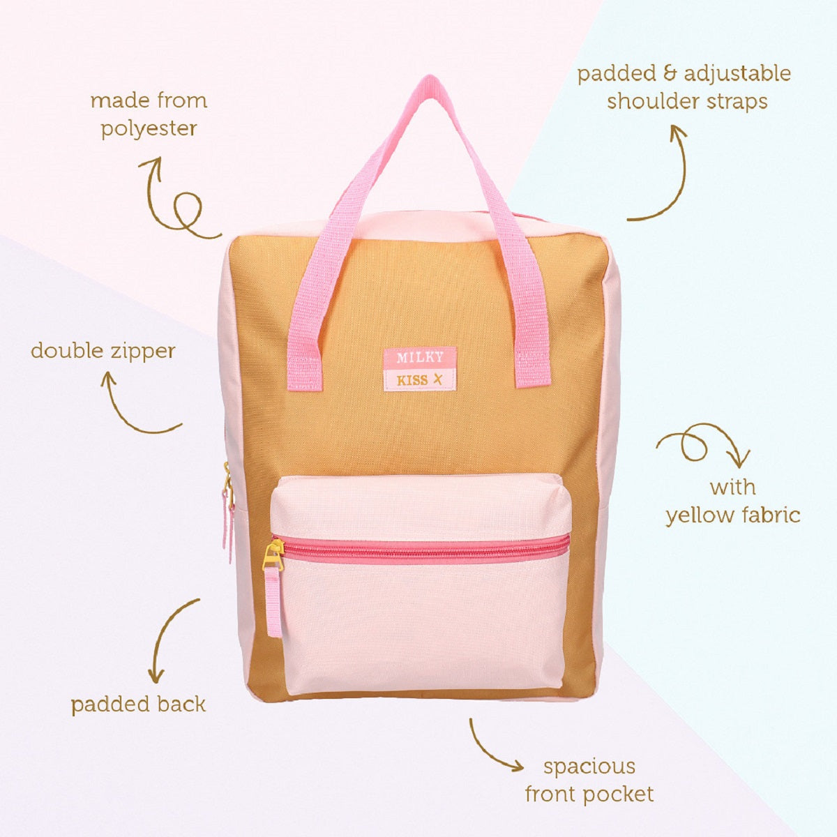 Milky Kiss Rucksack Best Of Both Worlds – Stylischer Schulrucksack für Mädchen