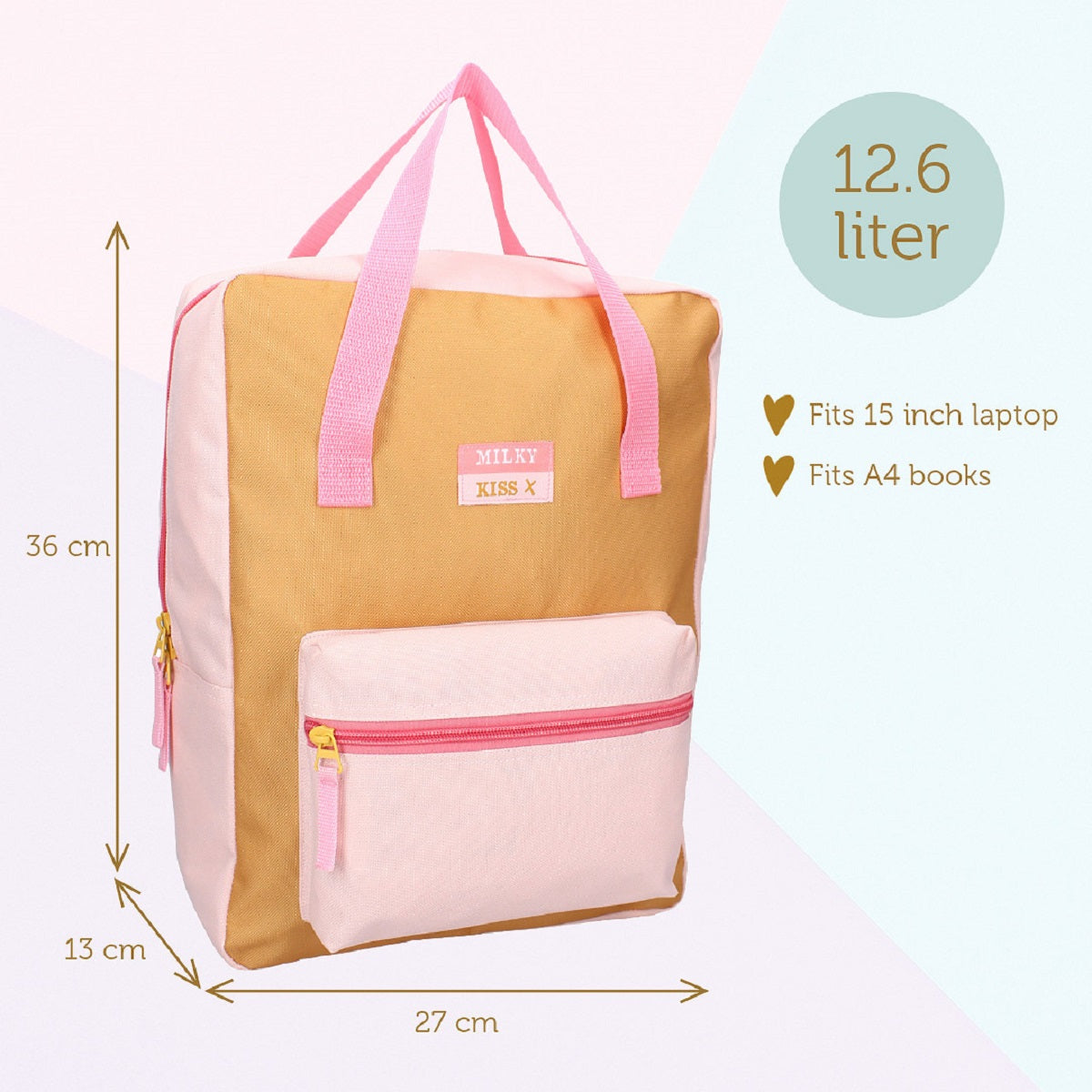 Milky Kiss Rucksack Best Of Both Worlds – Stylischer Schulrucksack für Mädchen