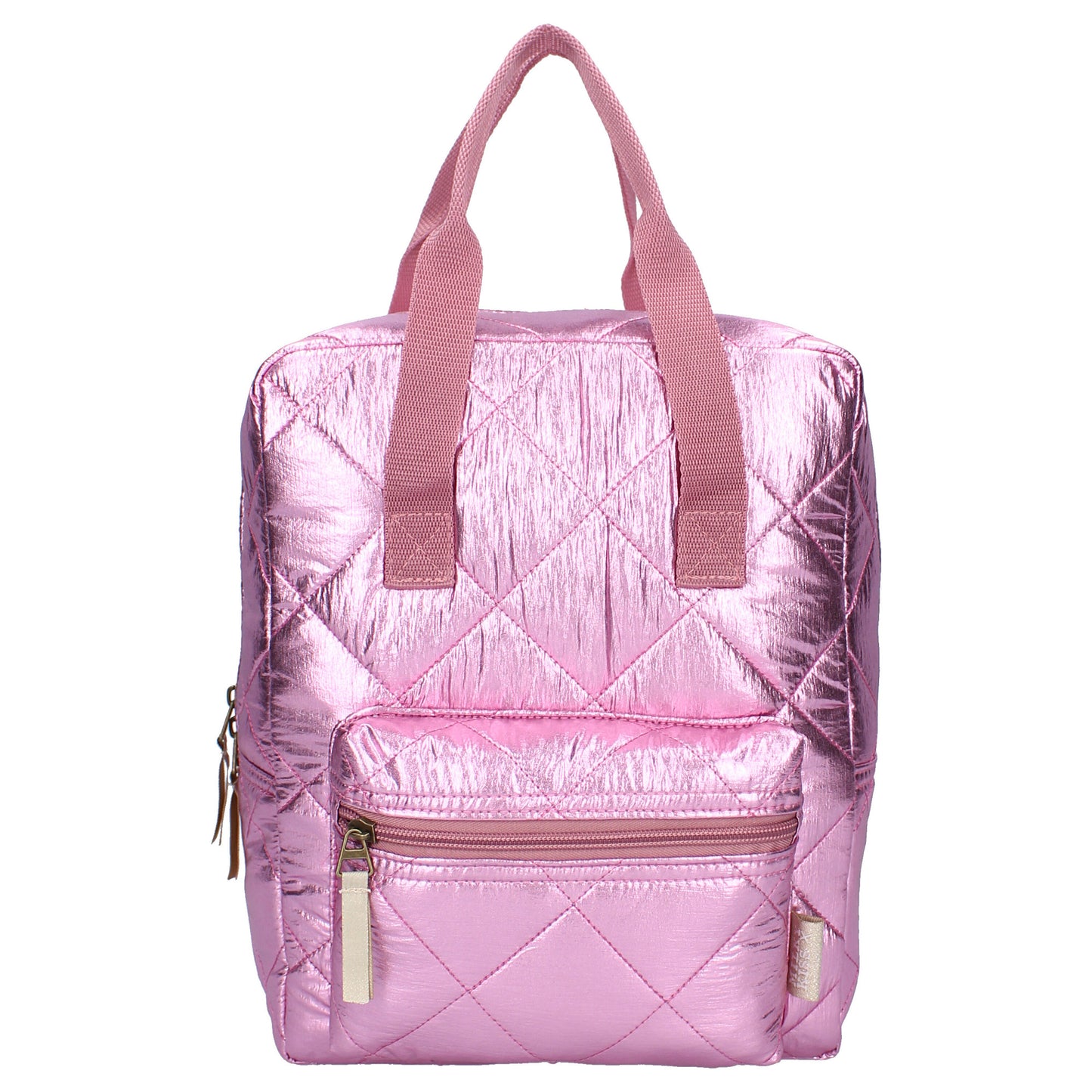 Milky Kiss Rucksack Lush Life – Stylischer pinkfarbener Metallic-Rucksack für Schule und Ausflüge