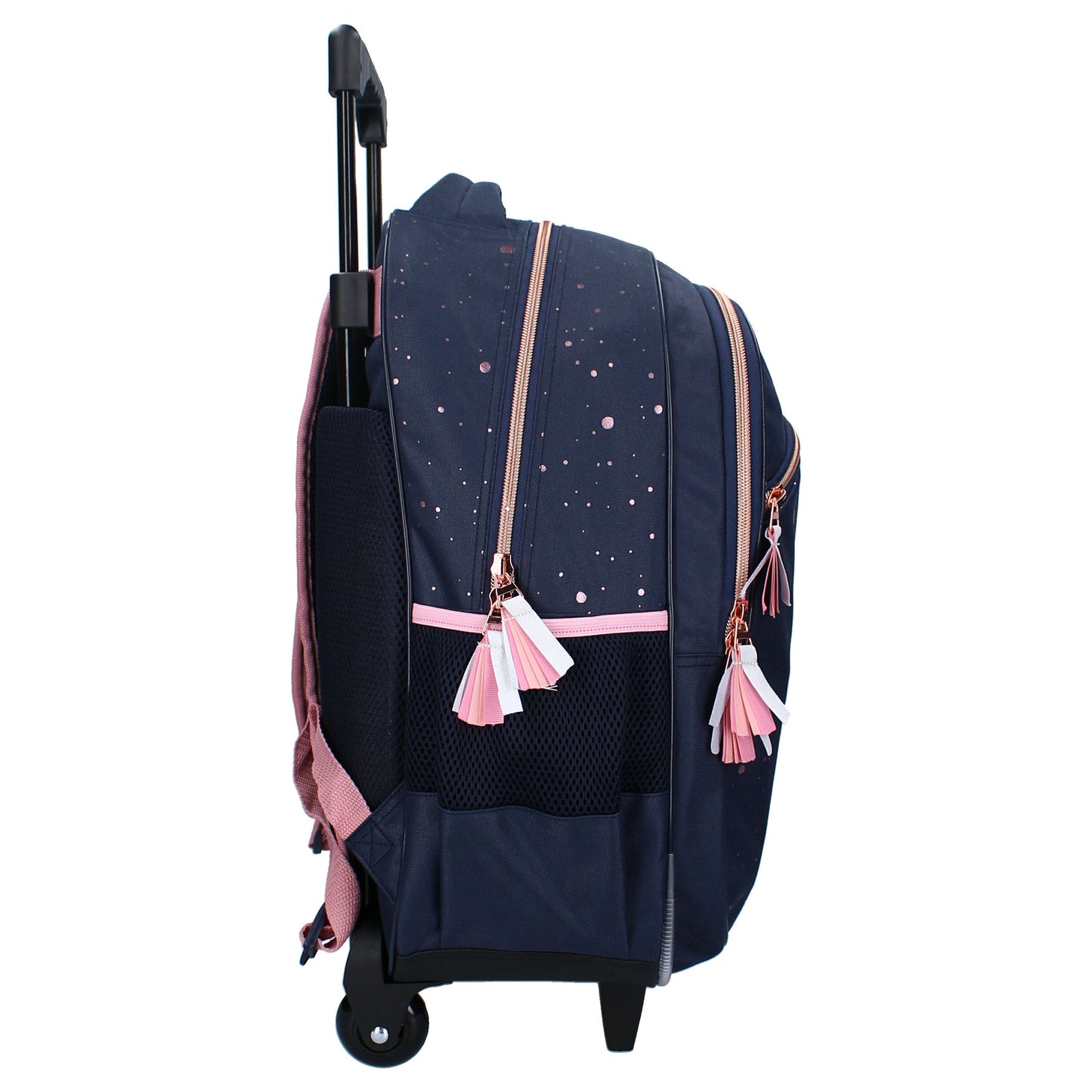 Milky Kiss Trolley-Rucksack Divine Days Dunkelblau mit Punkten