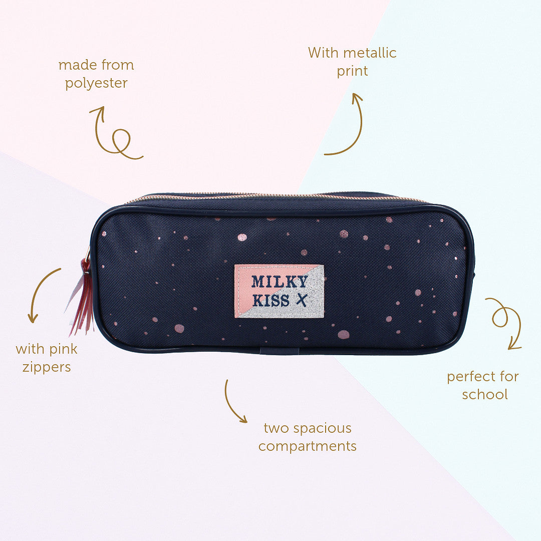 Milky Kiss Federmäppchen Etui mit Reißverschluss für Kinder