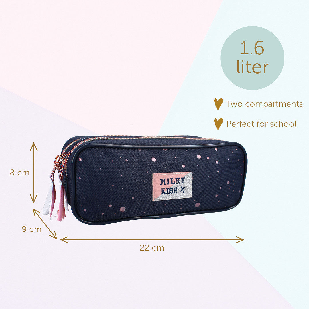 Milky Kiss Federmäppchen Etui mit Reißverschluss für Kinder