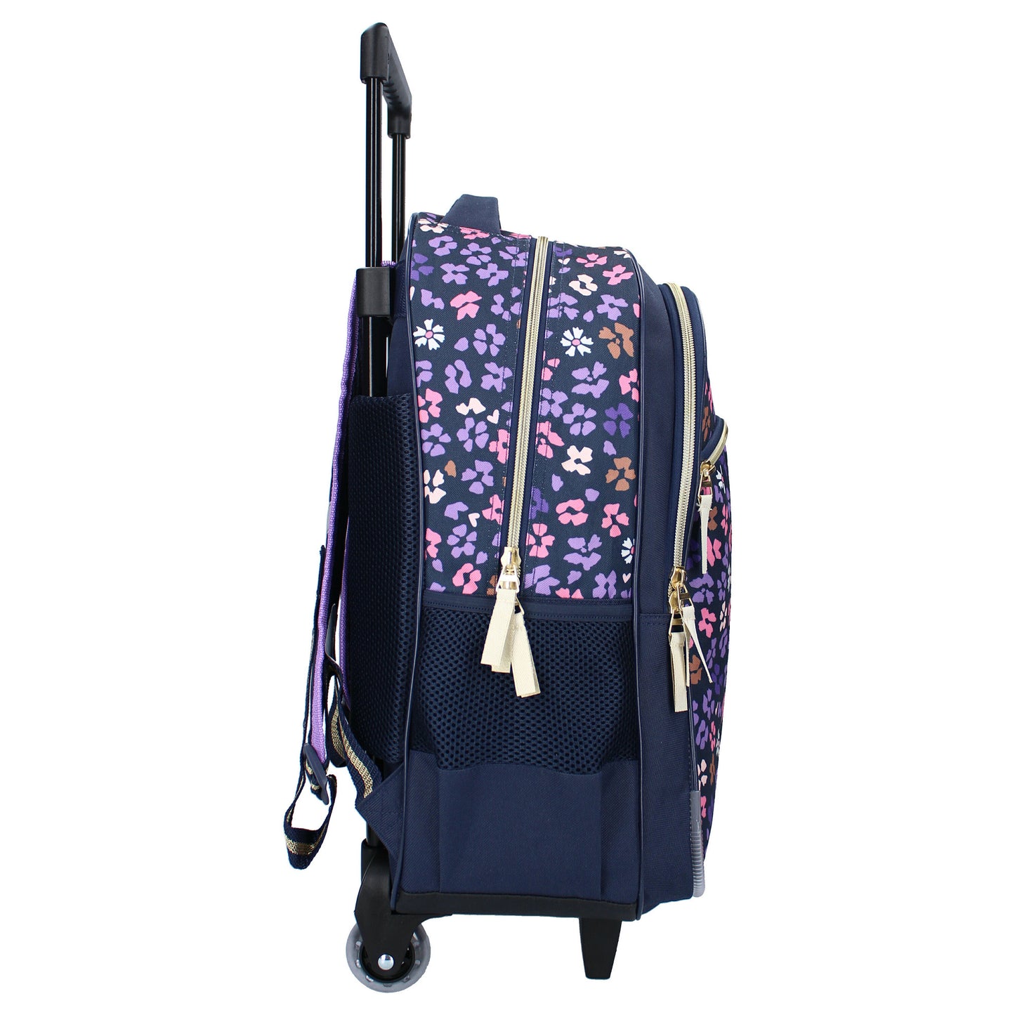 Milky Kiss Trolley-Rucksack Divine Days Dunkelblau mit Blumen