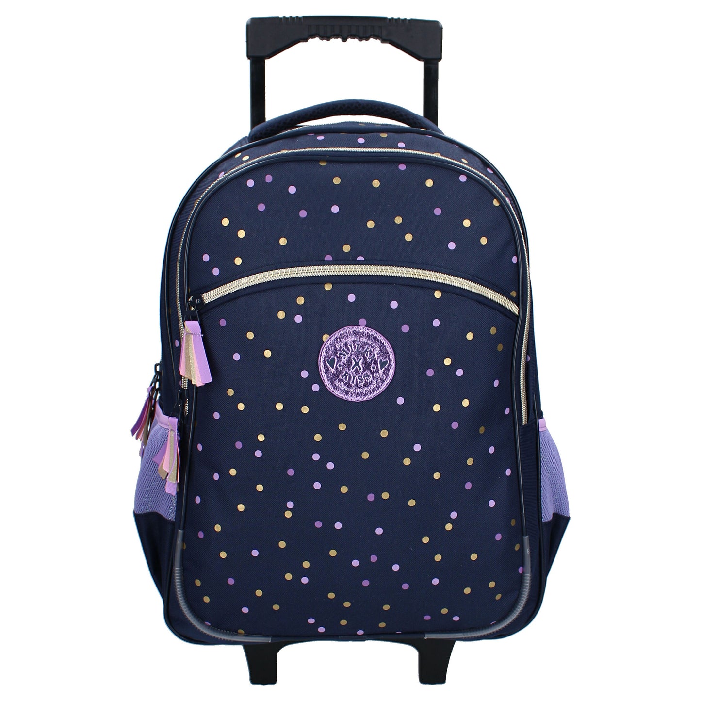 Milky Kiss Trolley-Rucksack Dotted Delight Dunkelblau mit Punkten