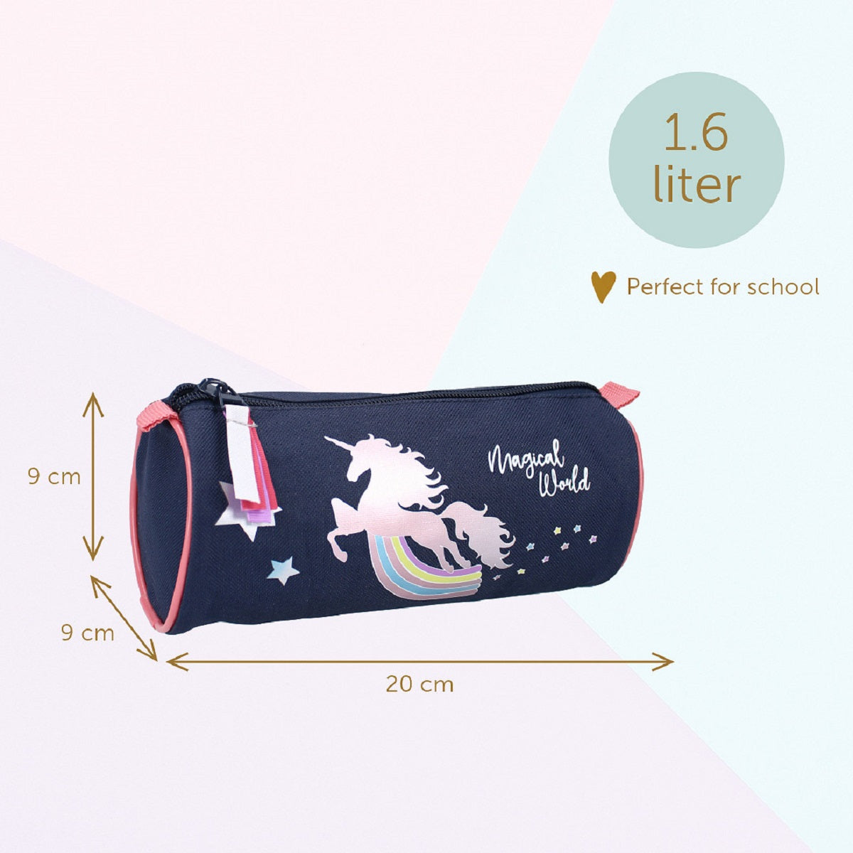 Milky Kiss Federmäppchen Etui mit Reißverschluss für Kinder