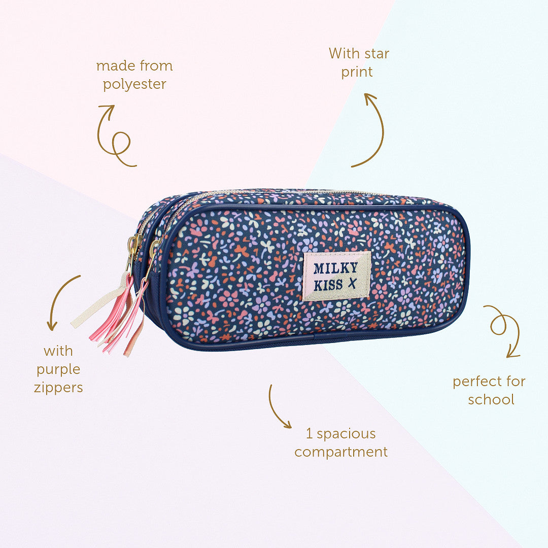 Milky Kiss Federmäppchen Etui mit Reißverschluss für Kinder