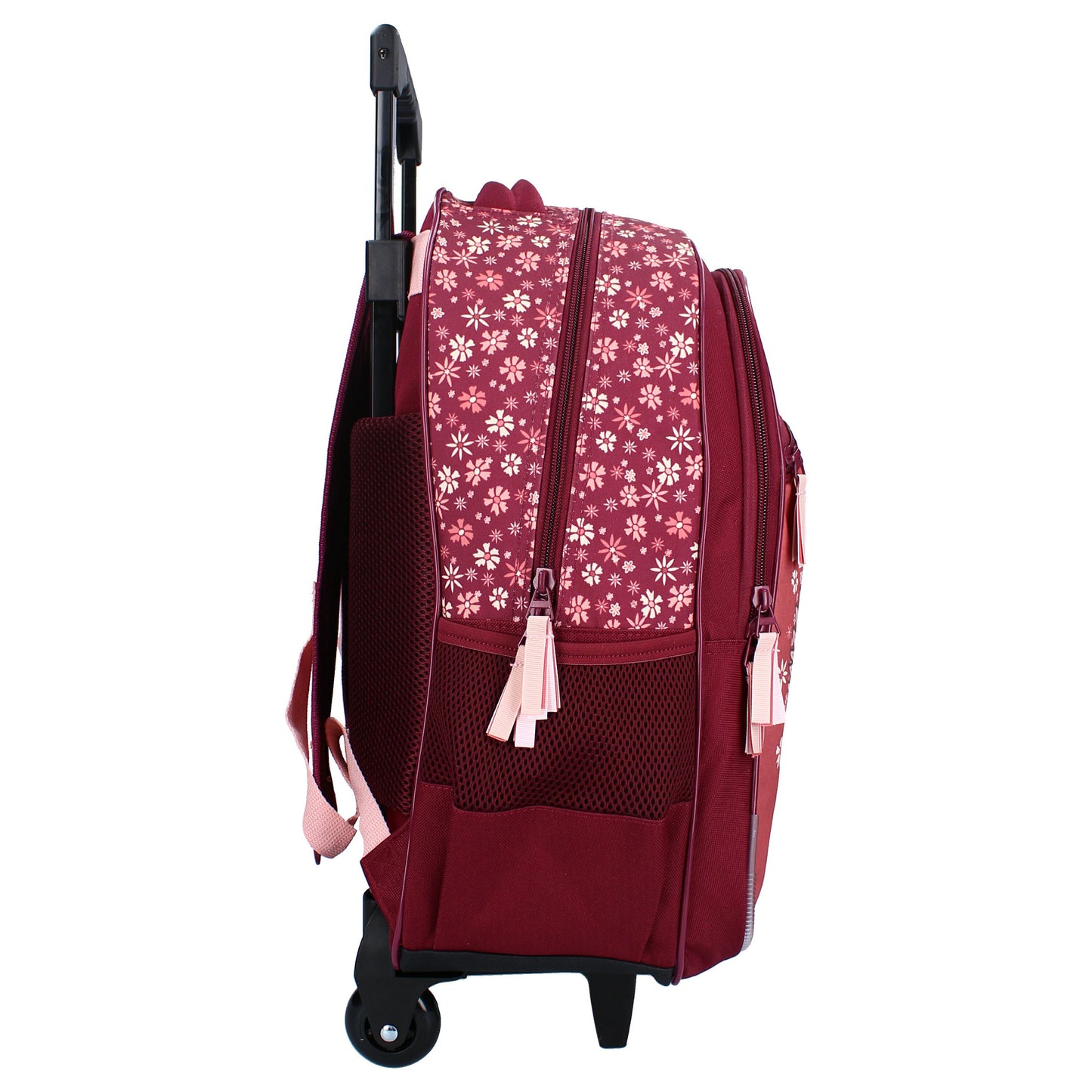 Milky Kiss Trolley-Rucksack Wild Bliss – Lila mit Blumenmuster
