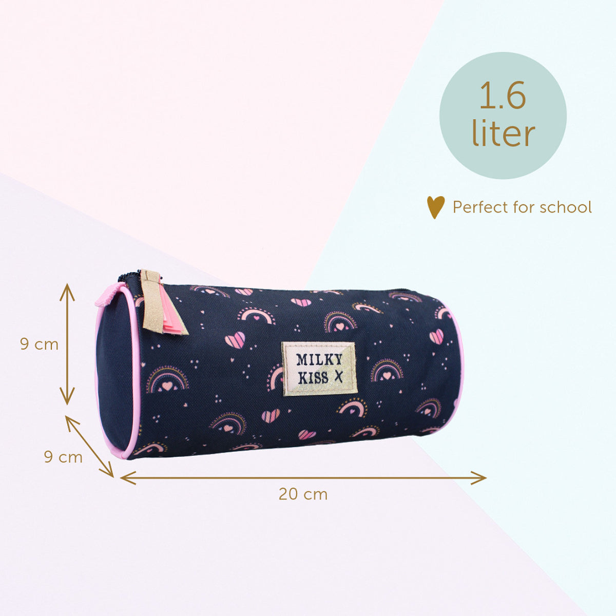 Milky Kiss Federmäppchen Etui mit Reißverschluss für Kinder