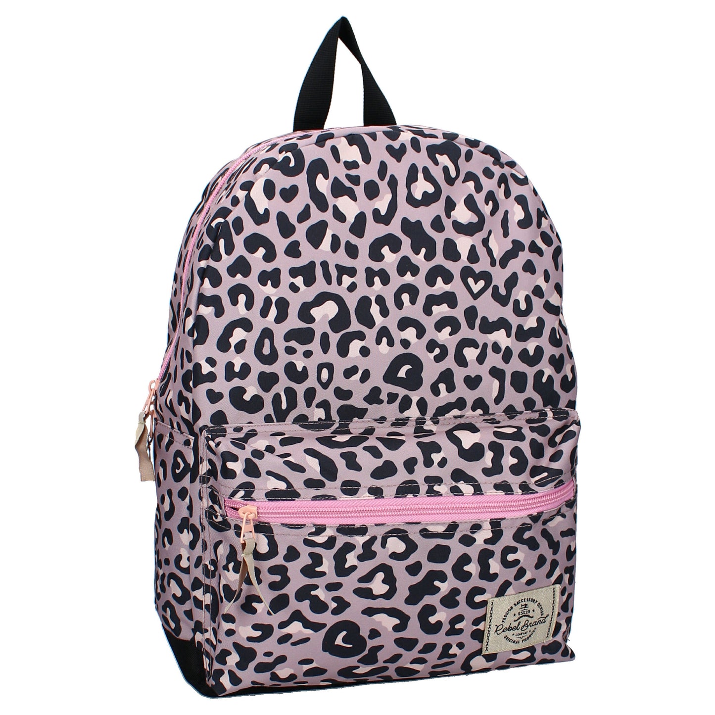 Milky Kiss Rucksack Next Level Vibes – Pinkfarbener Schulrucksack mit Reißverschlussfächern