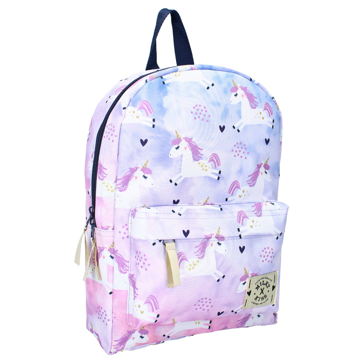 Milky Kiss Rucksack Schultasche Ombré mit Sternen & Einhörnern Bag