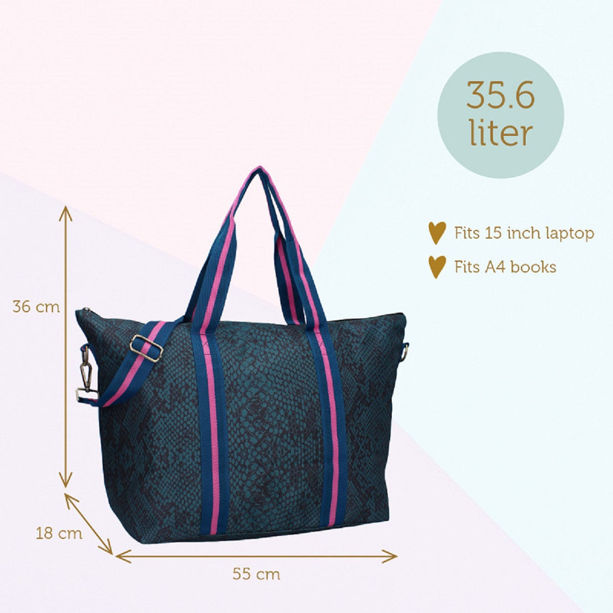 Milky Kiss Shopper Umhängetasche – trendige Tasche zum Einkaufen