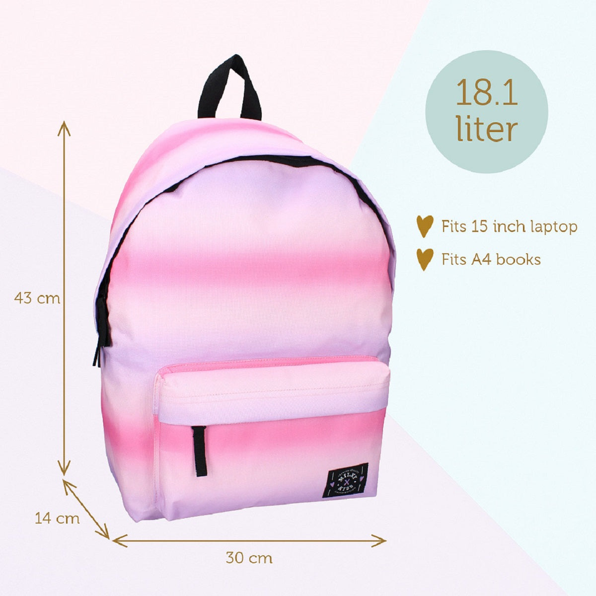 Milky Kiss Schulrucksack Praktischer und stylischer Tasche