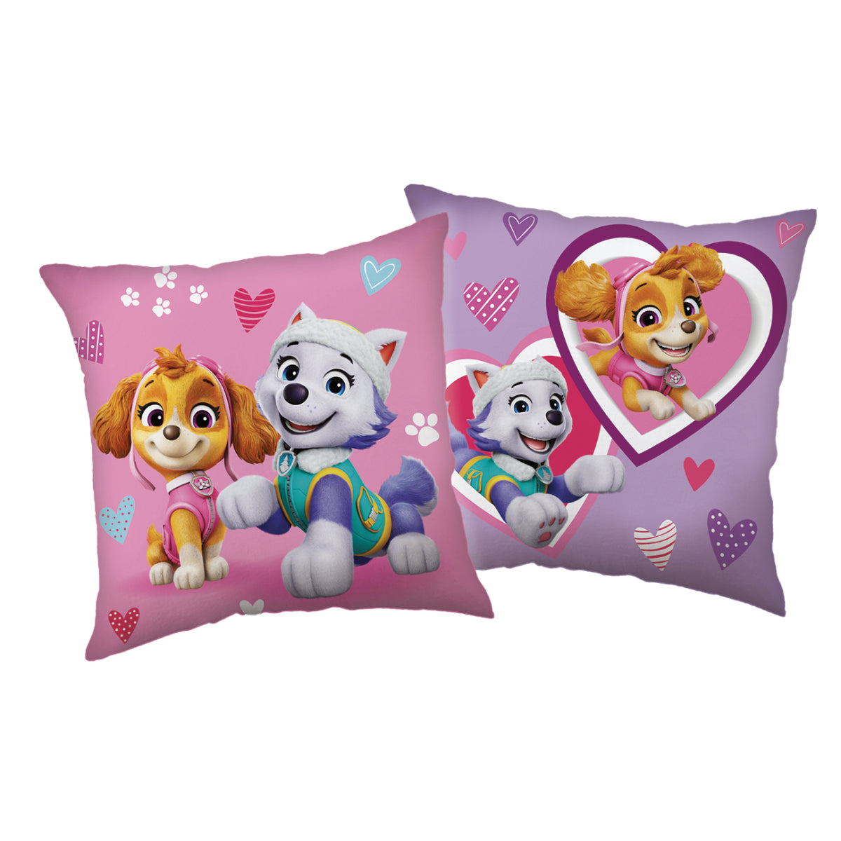 Paw Patrol 1 Stück Smile Rosa Kissen 40 × 40 cm für Kinderzimmer Bett Sofa und Dekoration