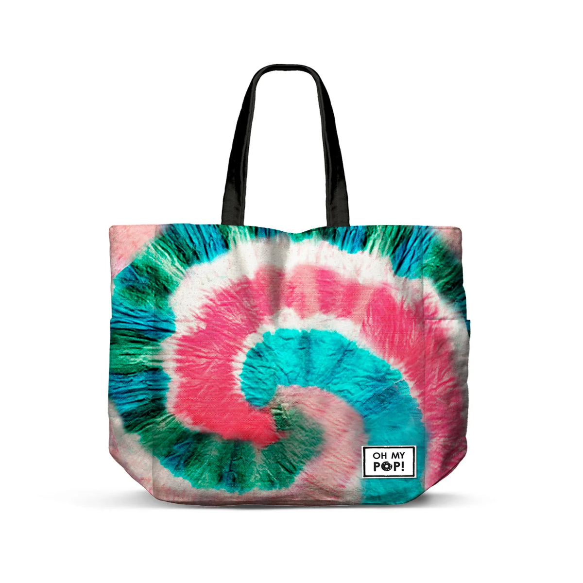 Oh My Pop Voyage Shopper Tote Bag horizontal mit Reißverschluss und Innentasche