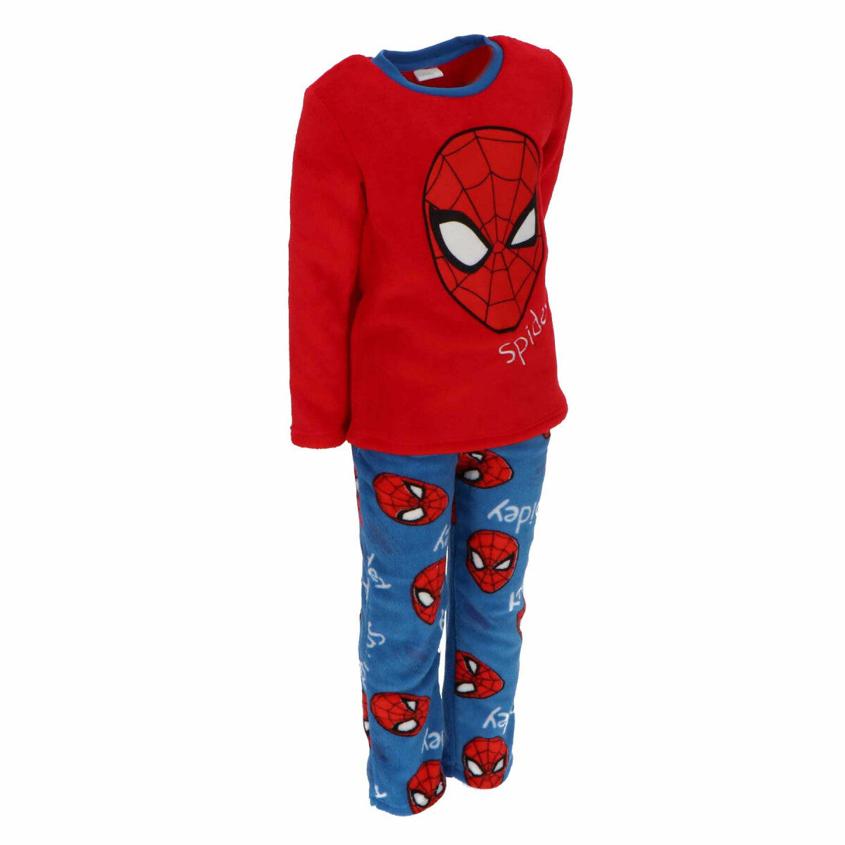 Spiderman Kinder-Pyjama Korallen-Fleece Schlafanzug für kleine Superhelden