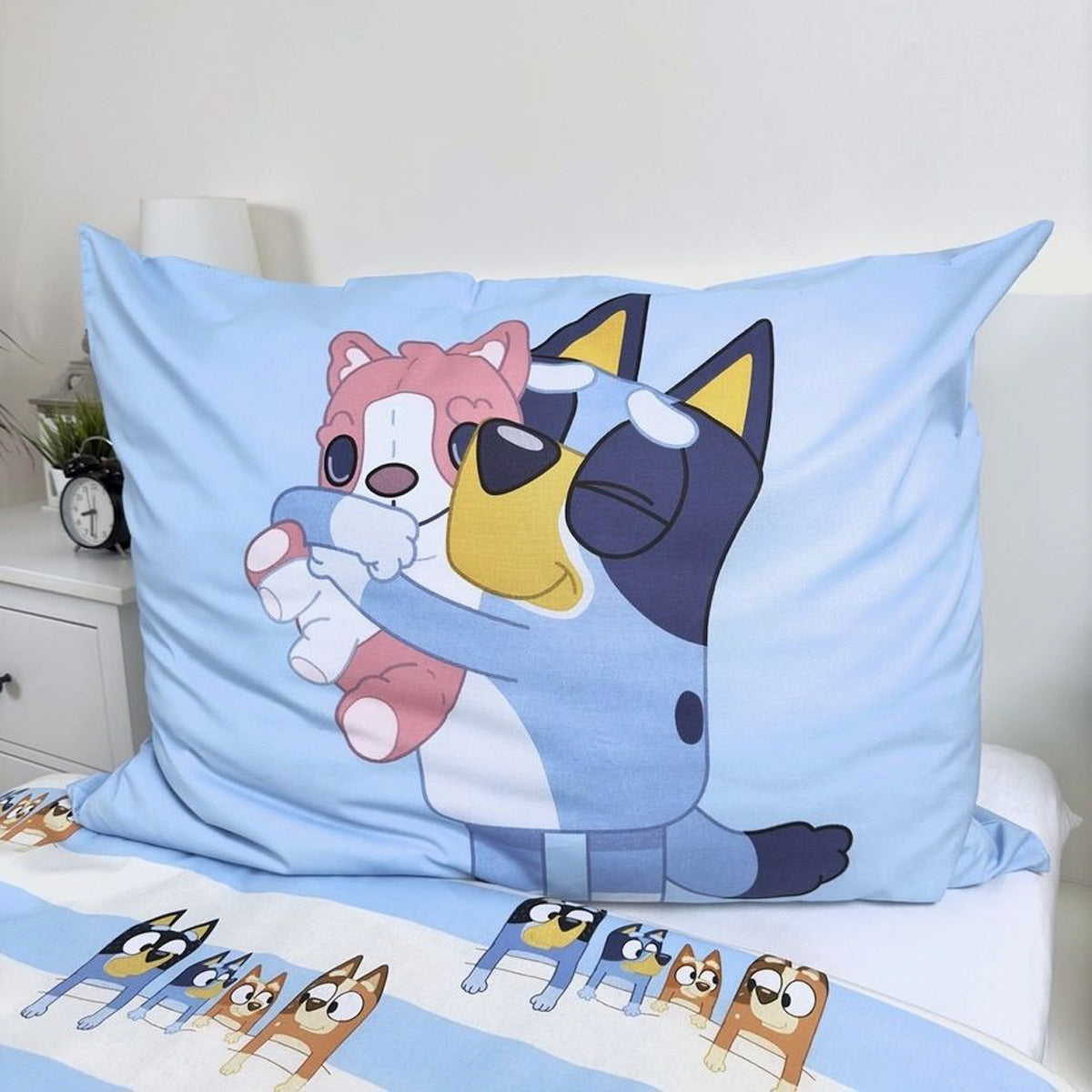 Bluey Bettwäsche-Set aus Baumwolle - 140 x 200 cm + 70 x 90 cm