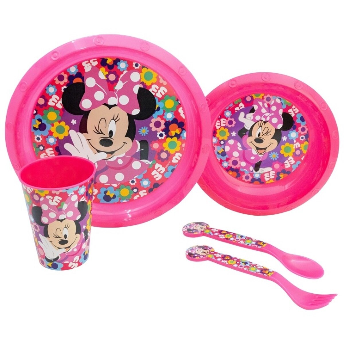 Disney Minnie Mouse 5-teiliges Kindergeschirr Essensset für Kinder