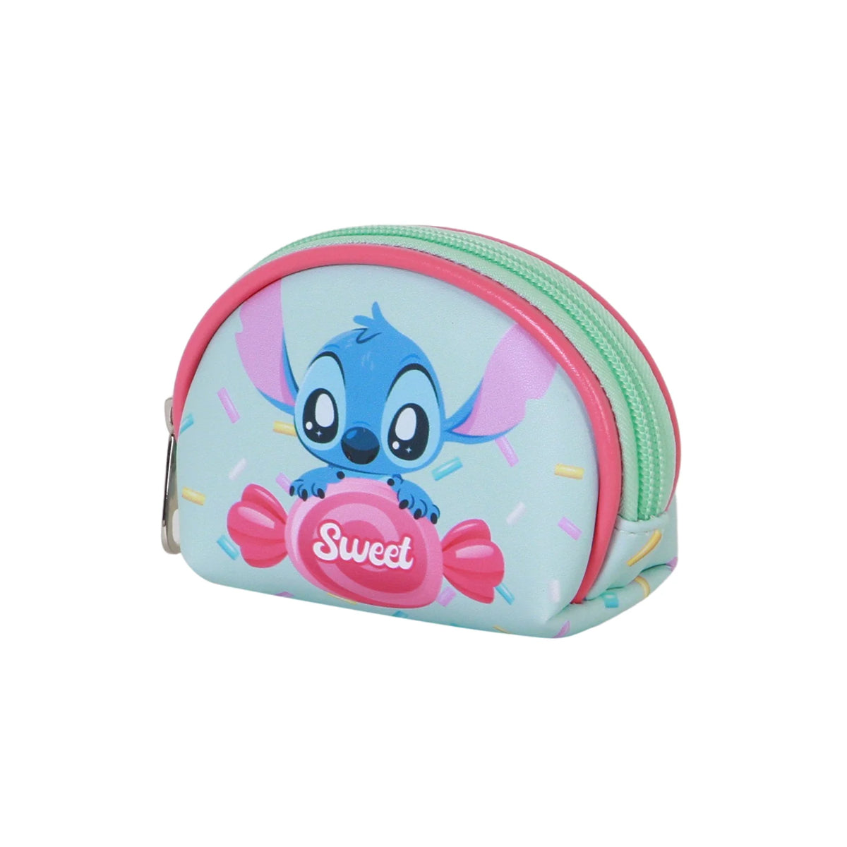 Disney Lilo and Stitch Oval Wallet kleine Tasche für Münzen und Zubehör
