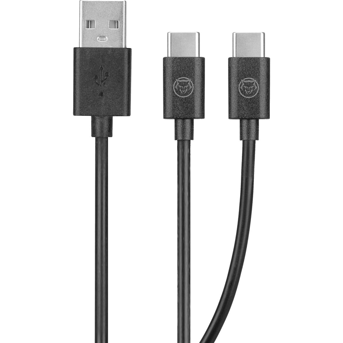 Qware Y-Kabel 3,5 m kompatibel mit PlayStation 5 – Langes Kabel für gleichzeitiges Laden