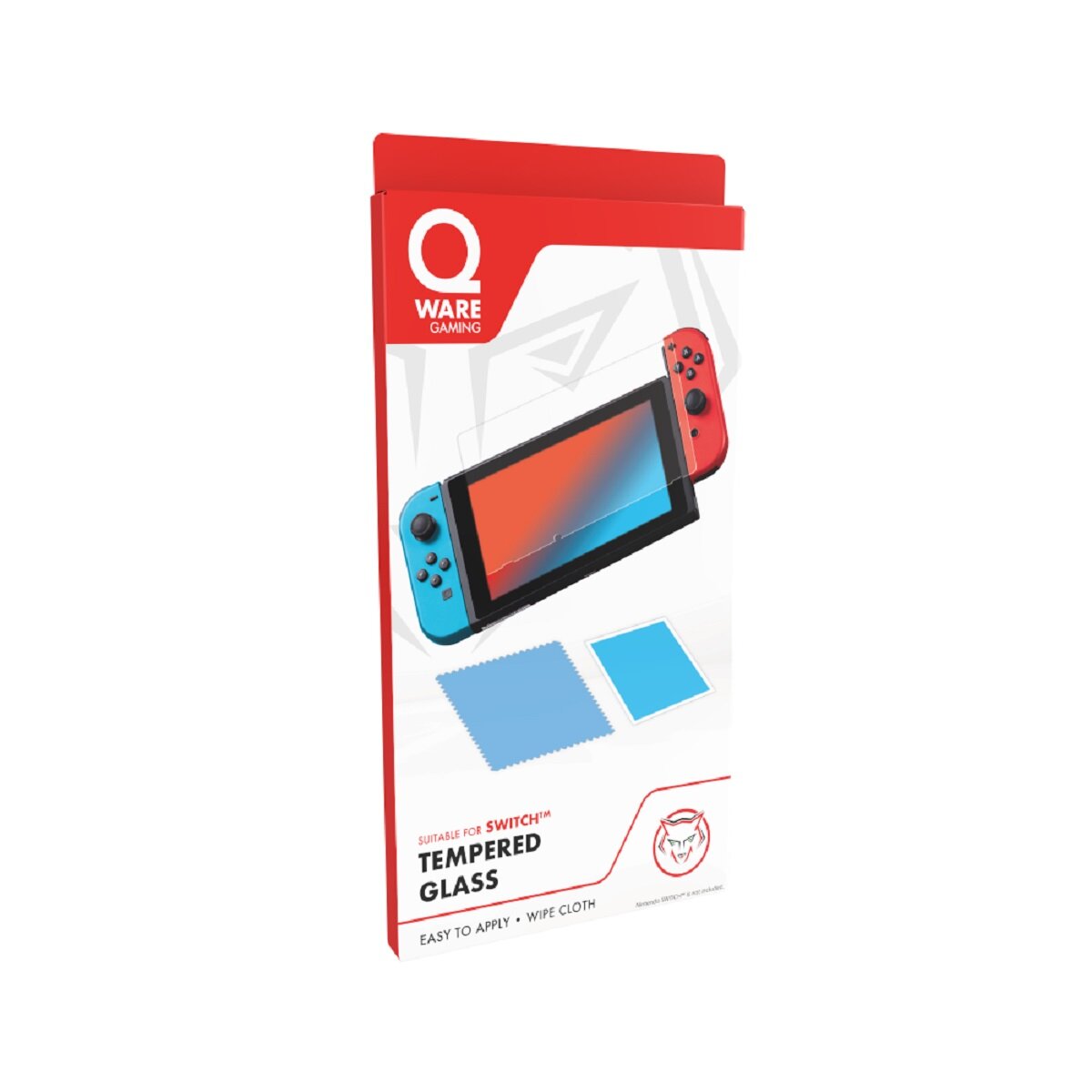Qware Schutzglas kompatibel mit Nintendo Switch – Gehärtetes Displayschutzglas